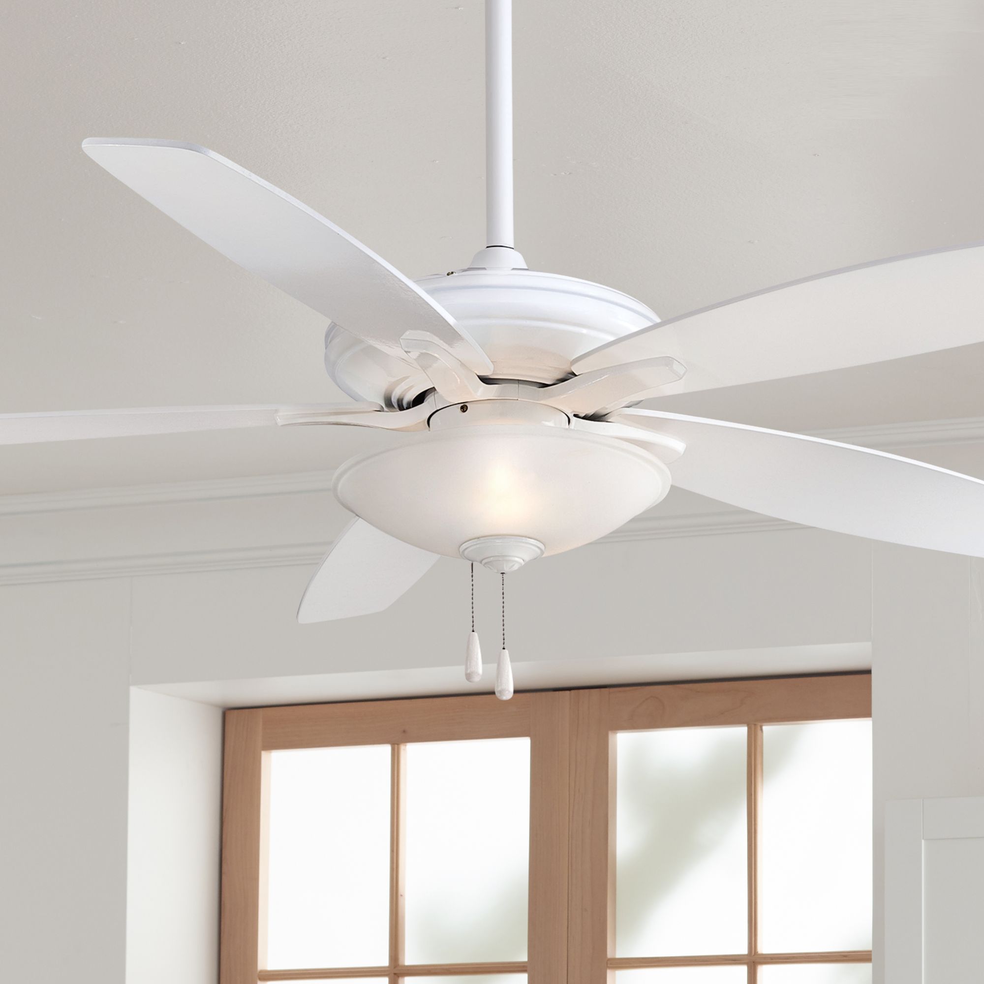 52" Minka Aire Mojo White LED Ceiling Fan
