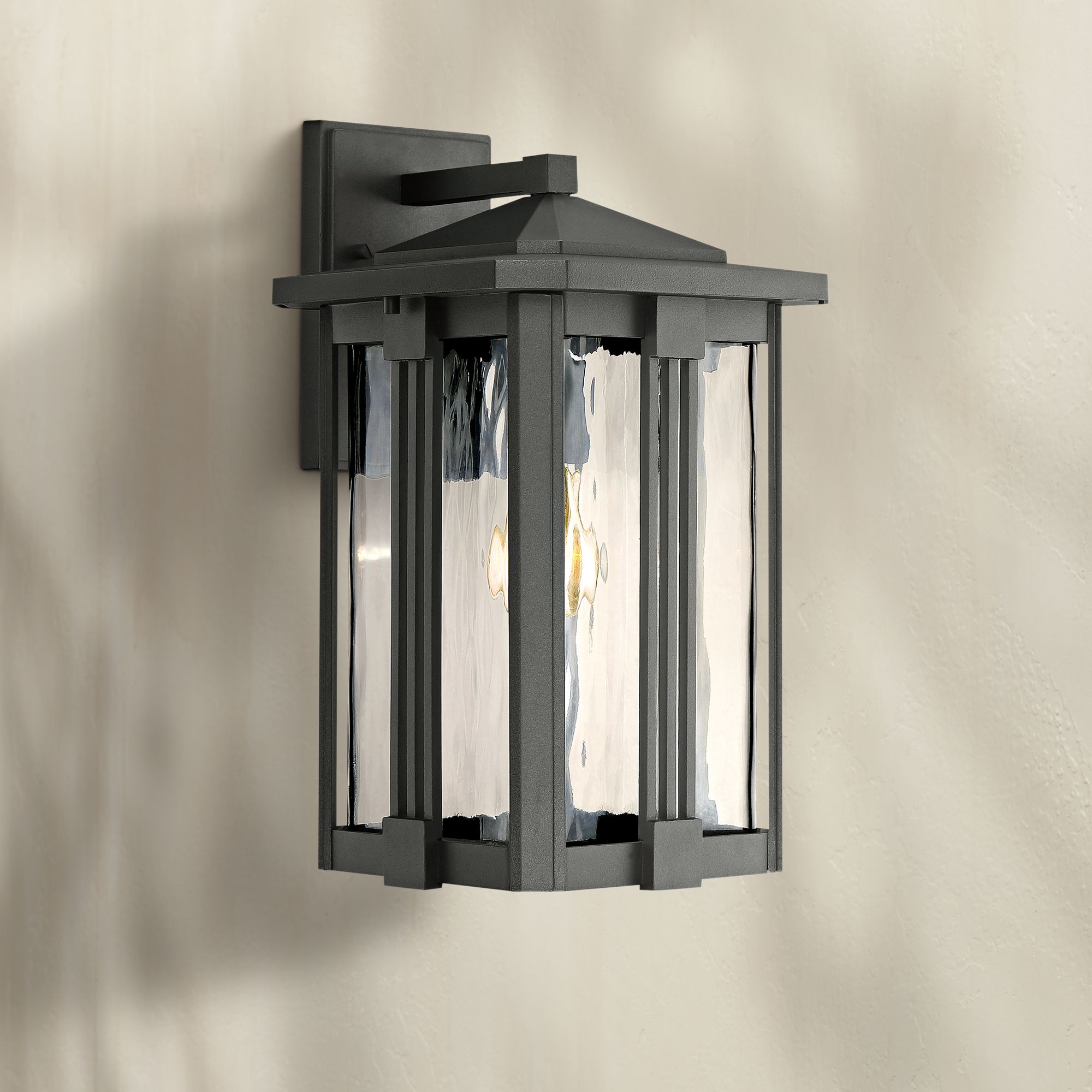 Quoizel Everglade 15" High Earth Black Outdoor Wall Light