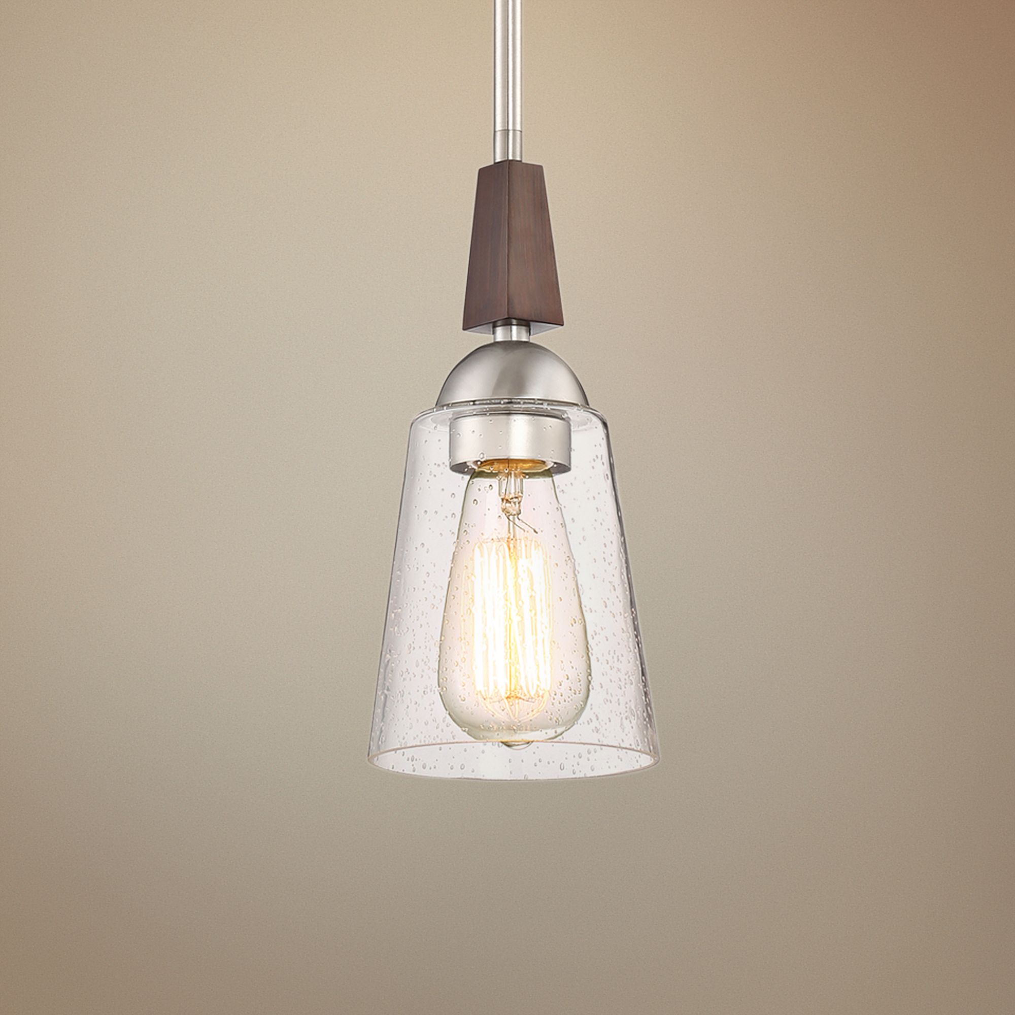 Quoizel Holbeck 4 3/4" Wide Brushed Nickel Mini Pendant