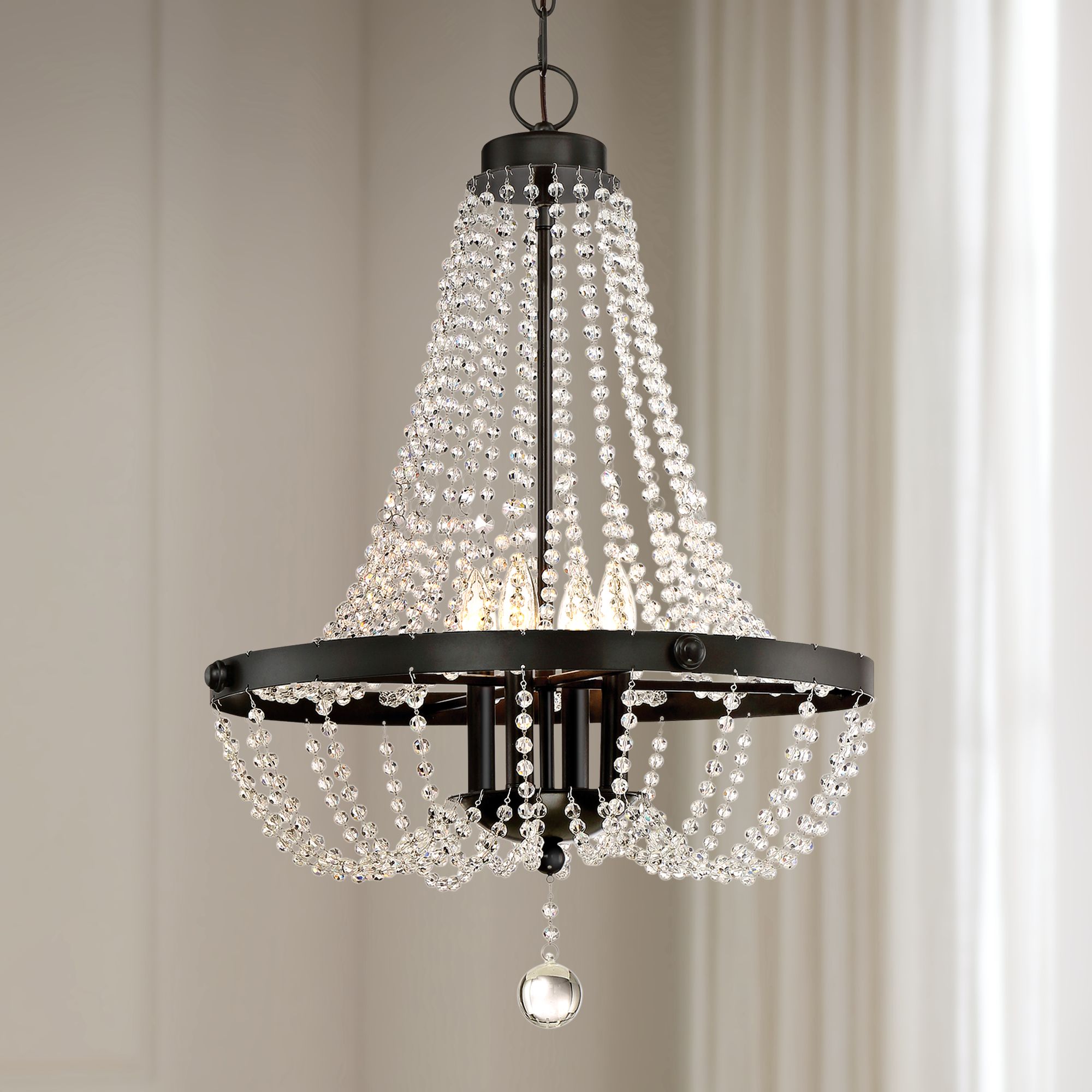 Quoizel Livery 21 1/4" Wide Western Bronze 4-Light Pendant