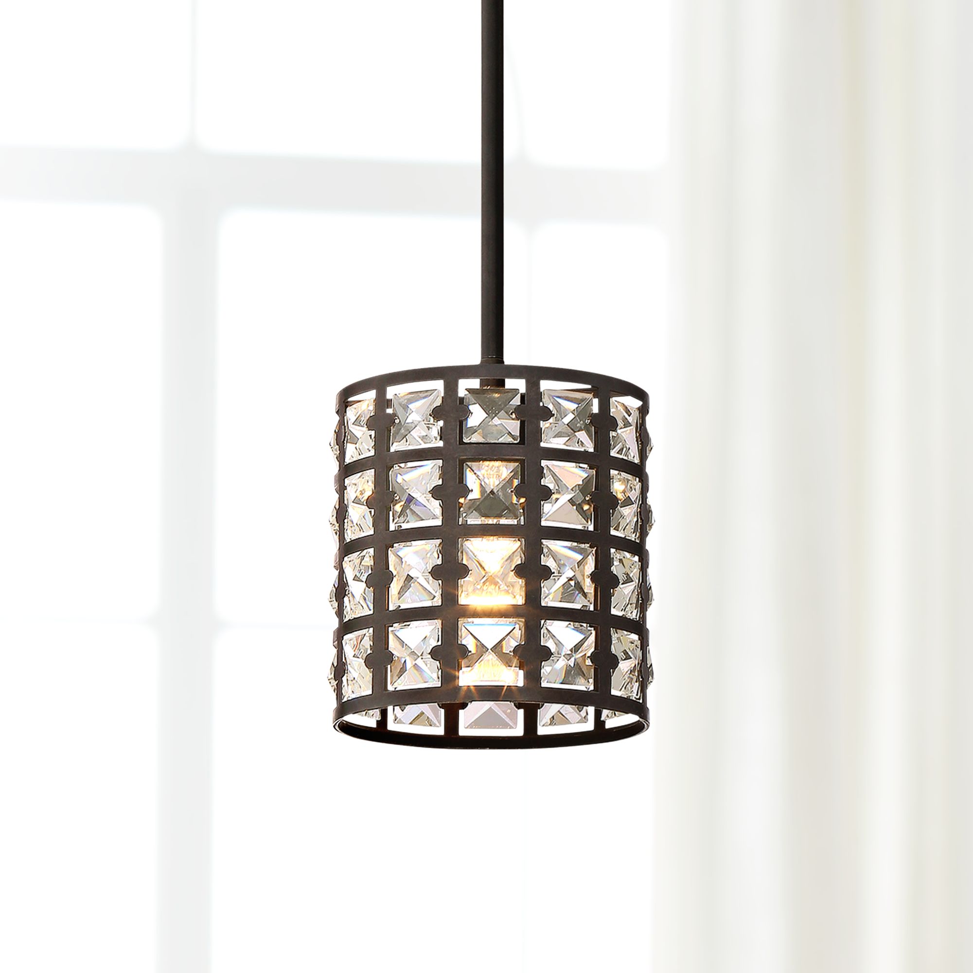 Quoizel Luxury 6 1/2" Wide Bronze Laser-Cut Mini Pendant