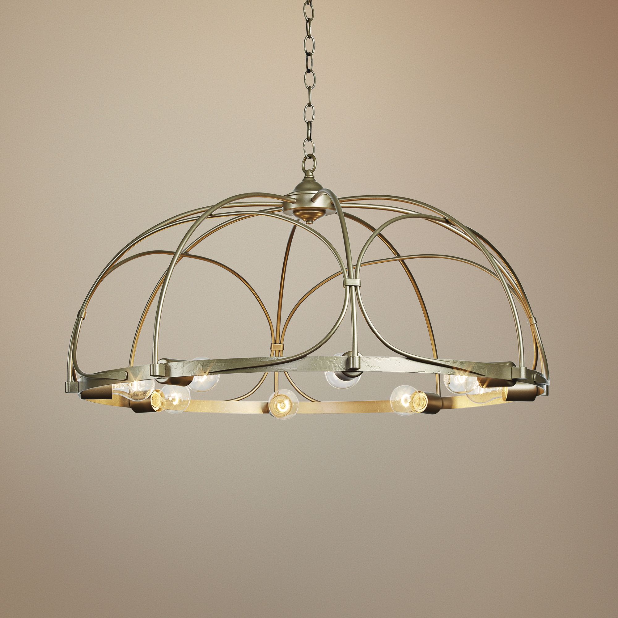 Hubbardton Forge Arbor 35 1/2" Wide 8-Light Gold Chandelier