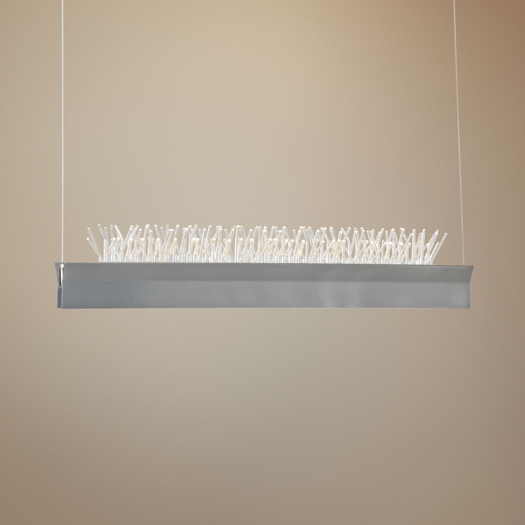 Anemone 28 1/2" Wide Silver LED Kitchen Island Light Pendant