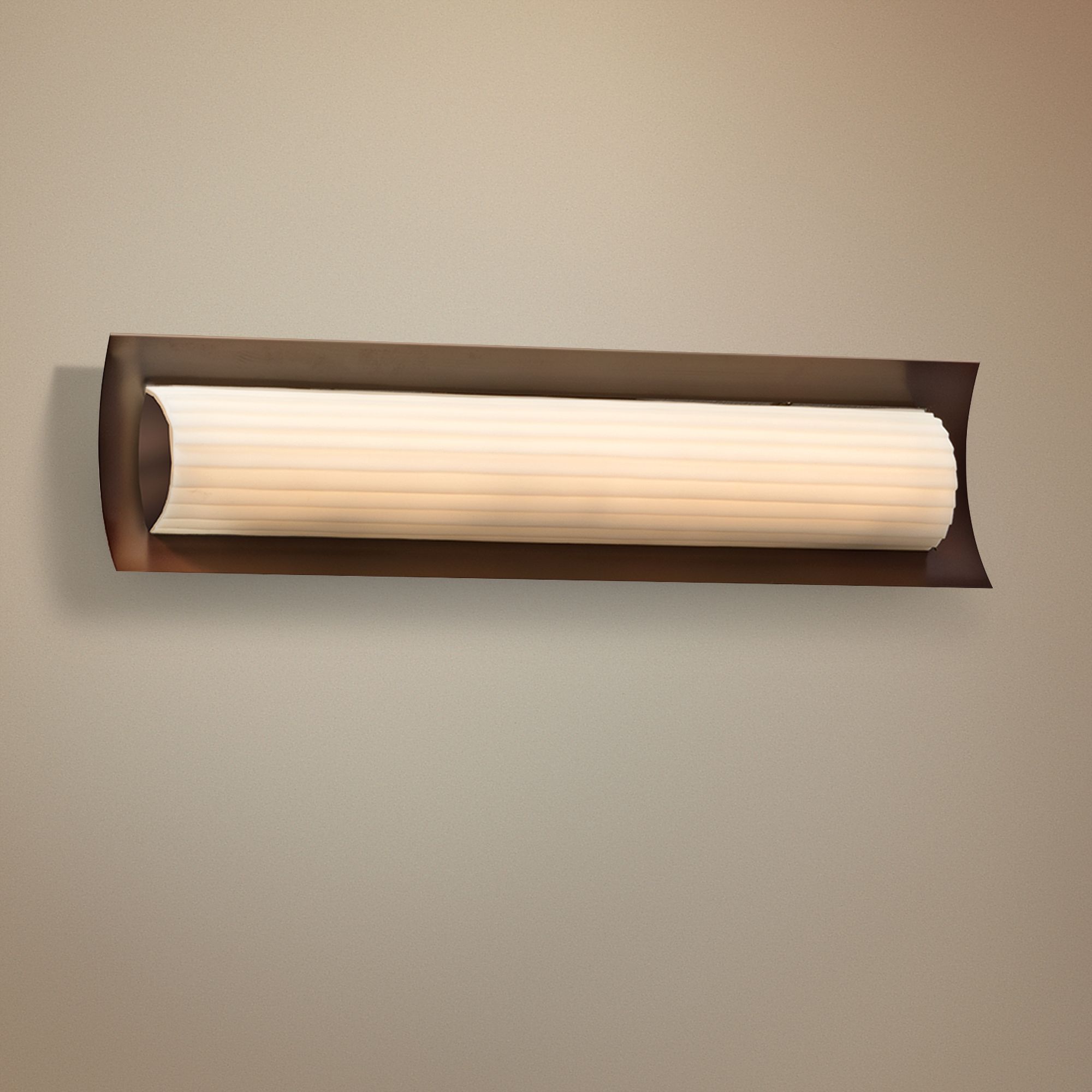 Porcelina Lineate 21 1/2" Wide Dark Bronze LED Bath Light
