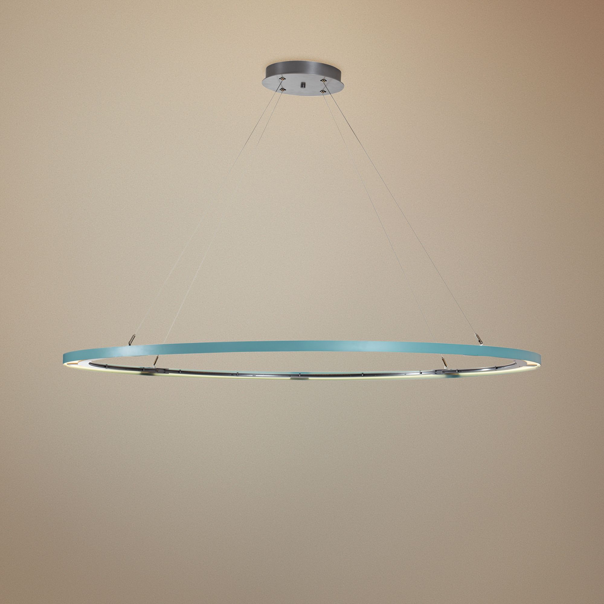 Ringo Large 61 3/4" Wide Silver LED Pendant Light