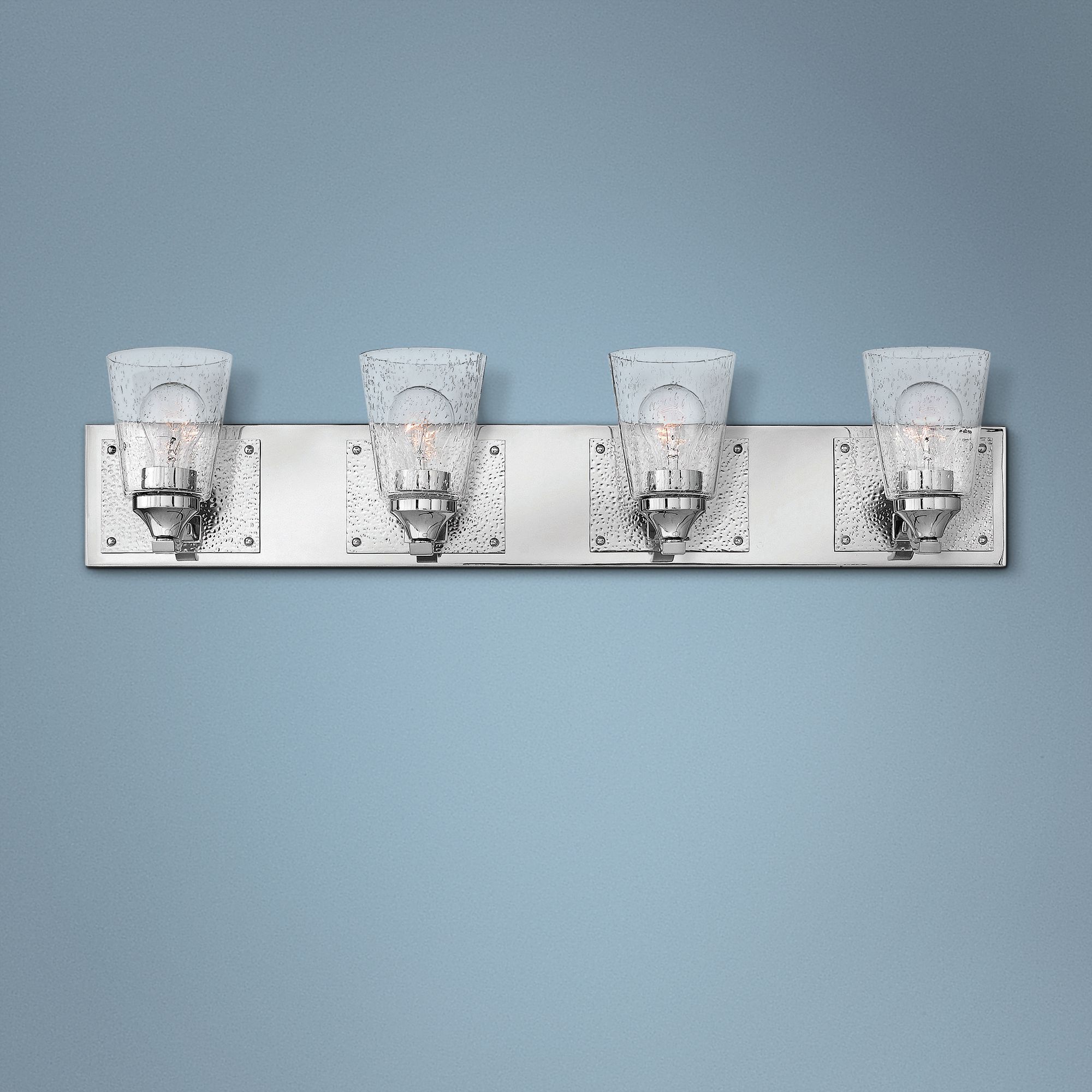 Hinkley Jackson 32 3/4"W Polished Nickel 4-Light Bath Light