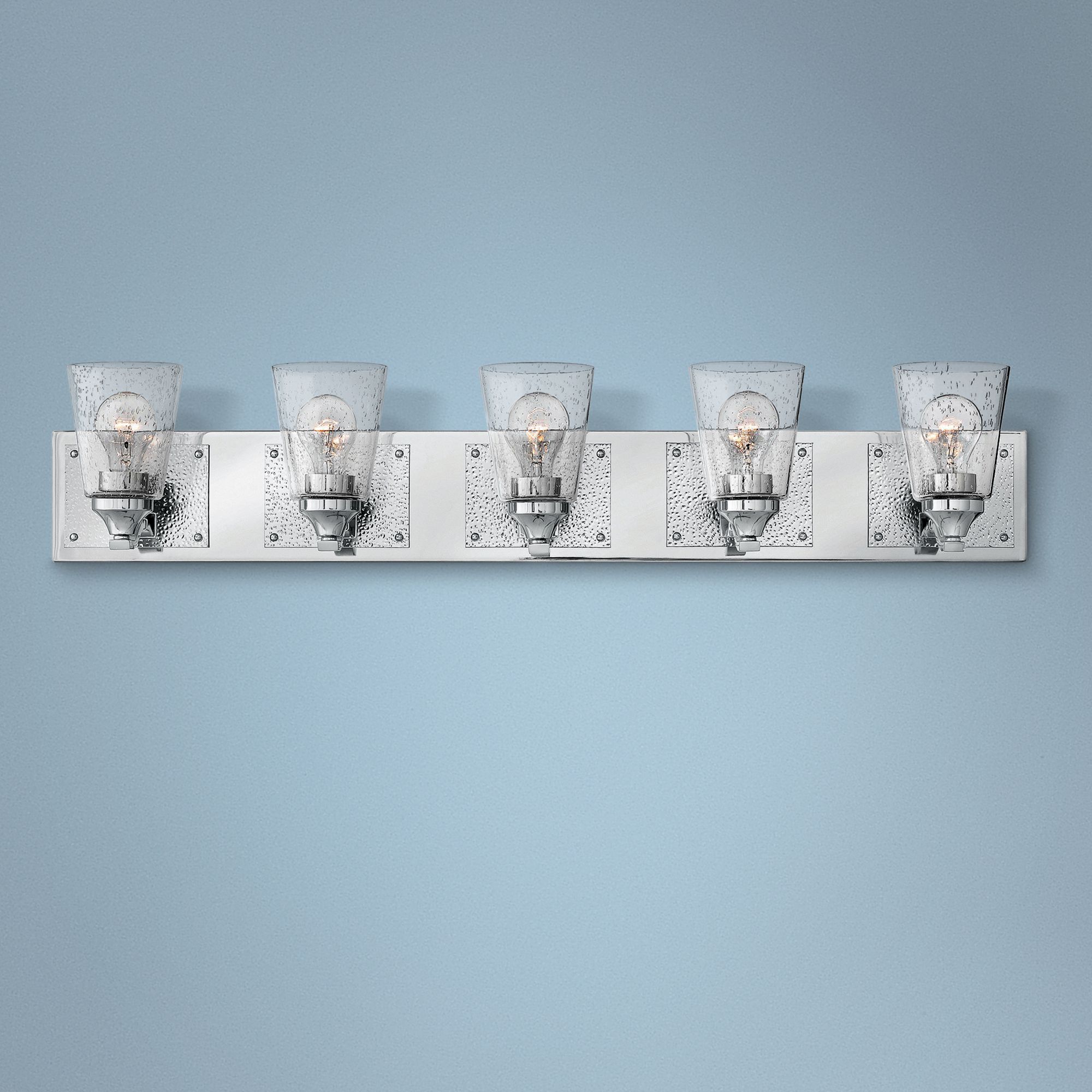 Hinkley Jackson 38 1/4"W Polished Nickel 5-Light Bath Light