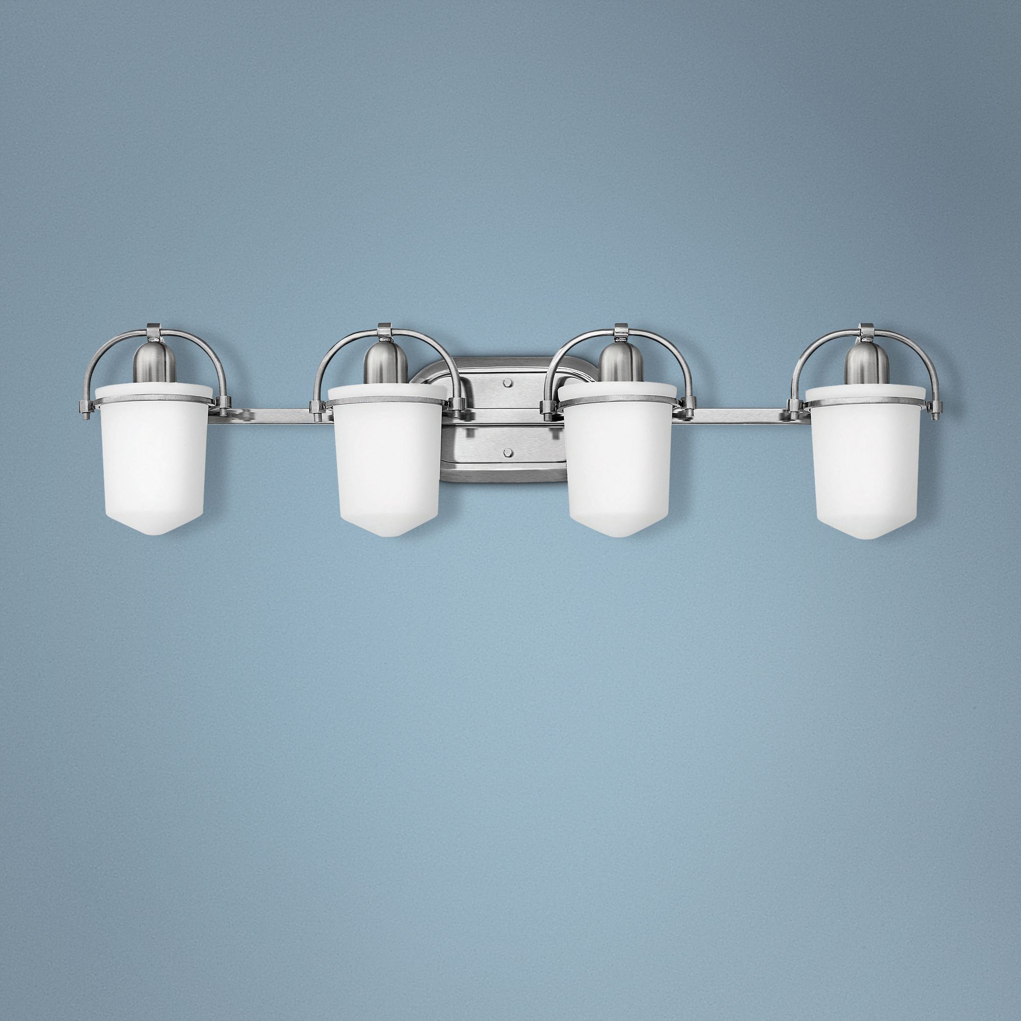 Hinkley Clancy 32 3/4"W Brushed Nickel 4-Light Bath Light