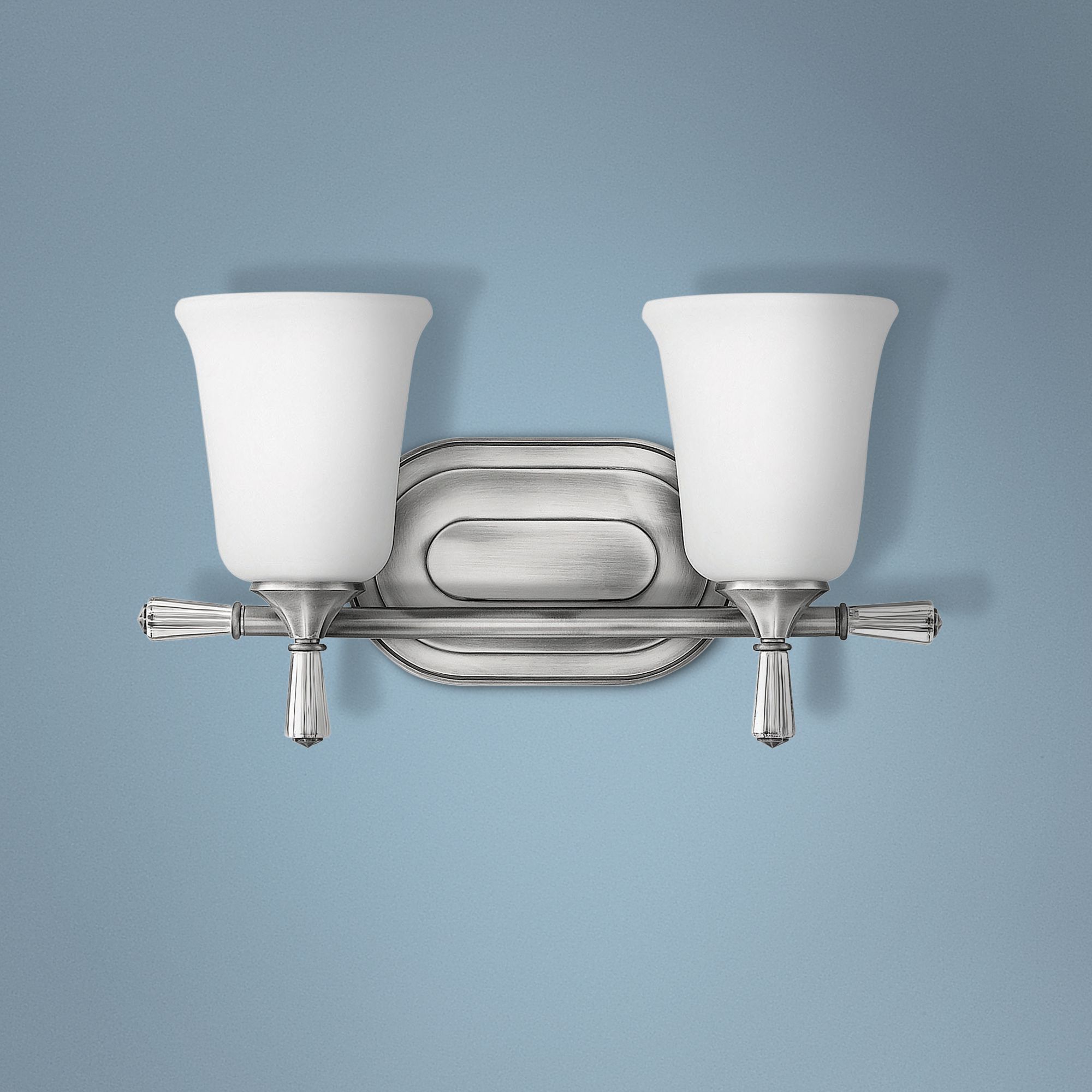 Hinkley Blythe 8 3/4" High Antique Nickel 2-Light Wall Sconce