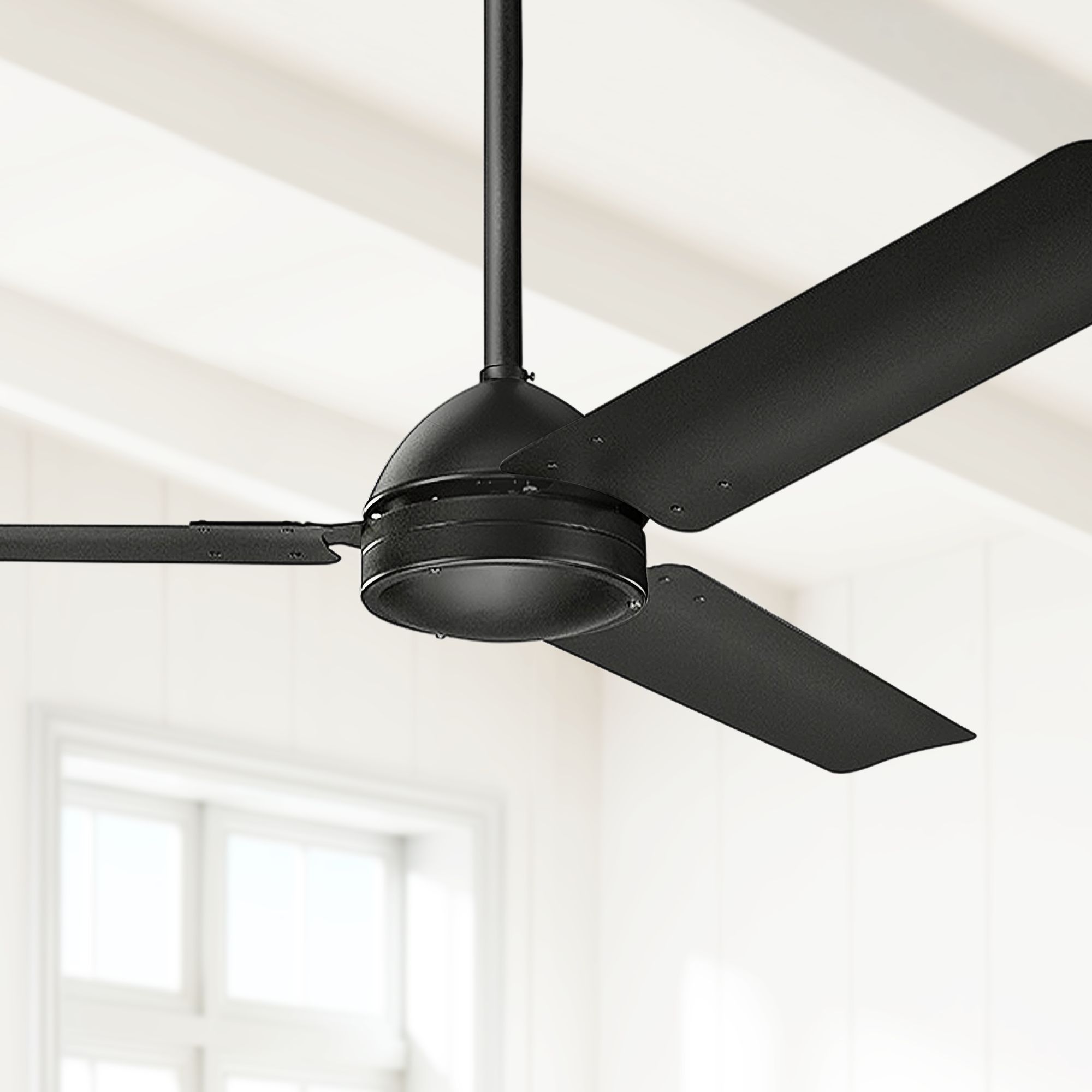 56" Kichler Todo Satin Black Ceiling Fan