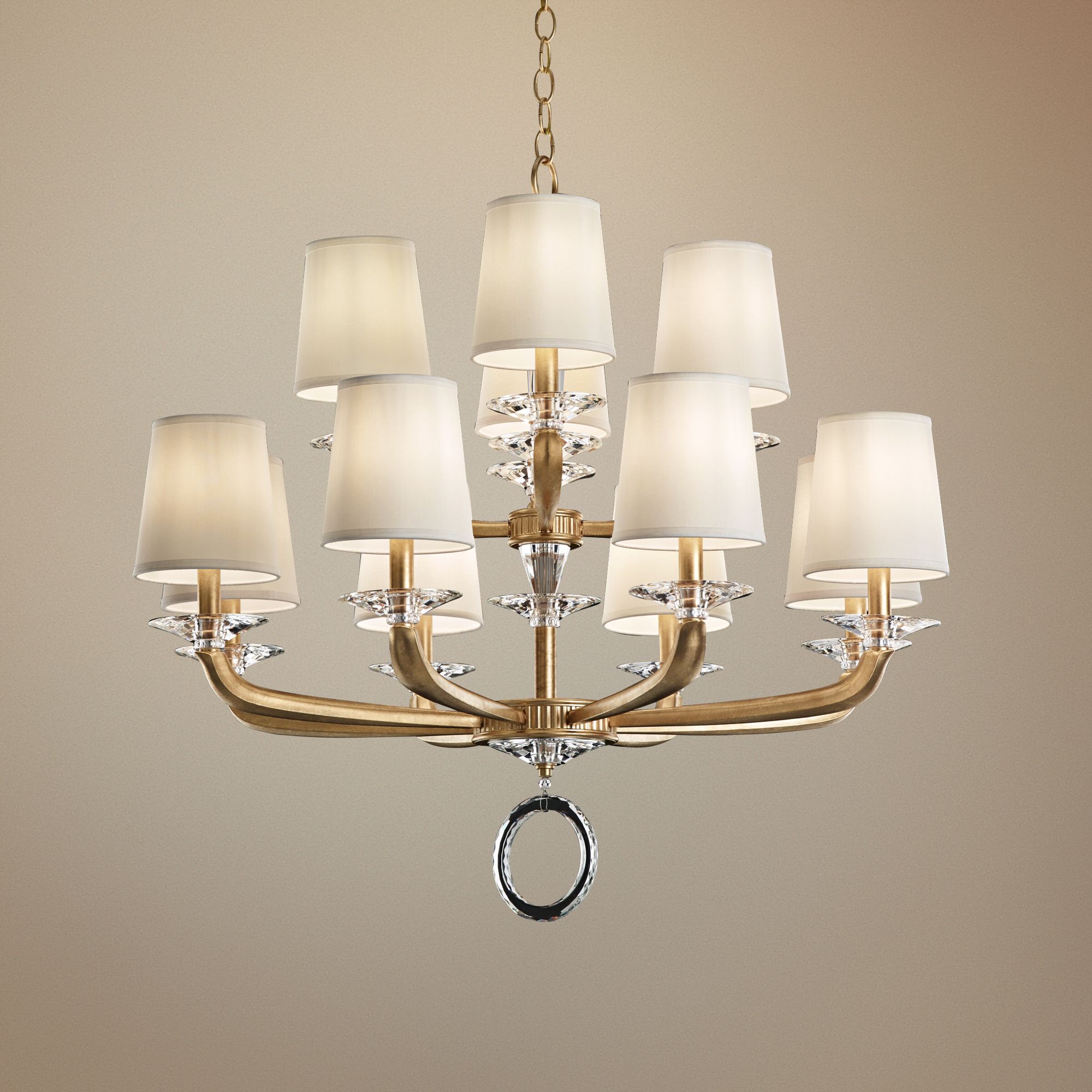 Schonbek Emilea 33 1/2" Wide French Gold 12-Light Chandelier