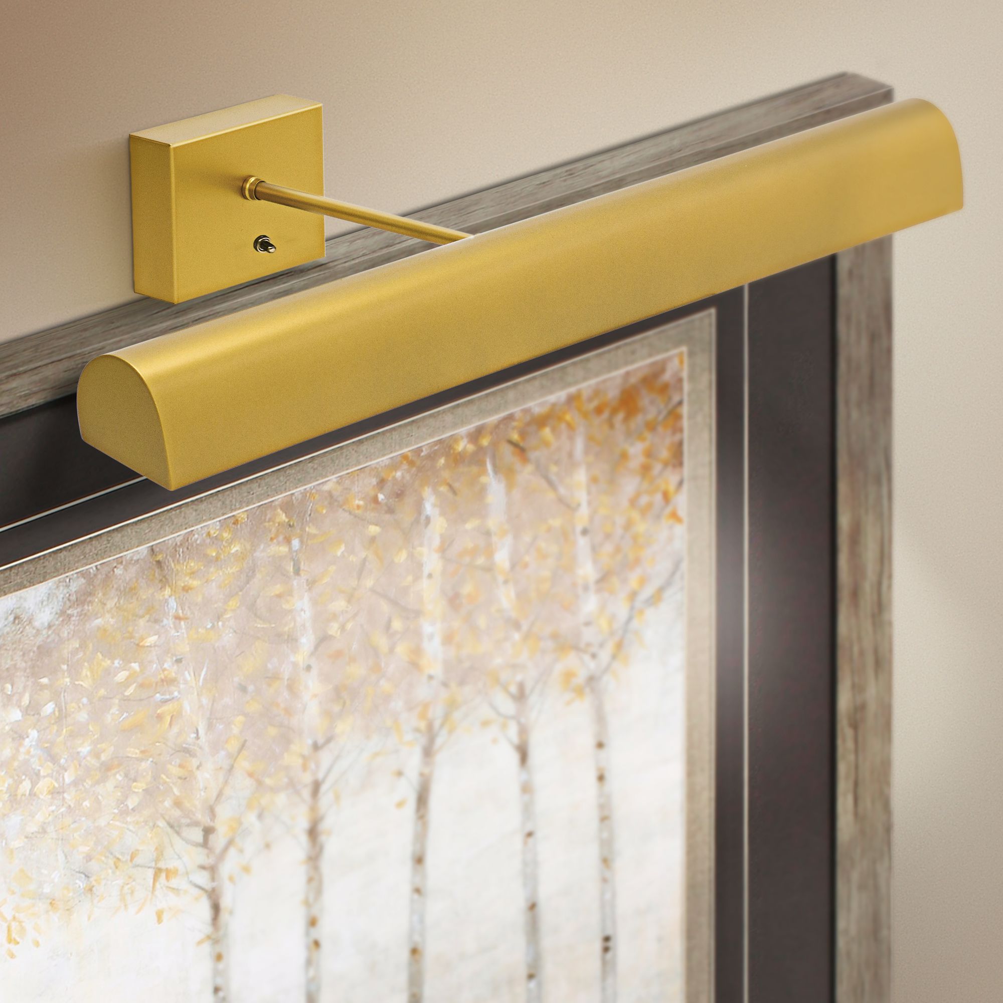 Classic 24" Wide Gold Battery-Powered LED Picture Light