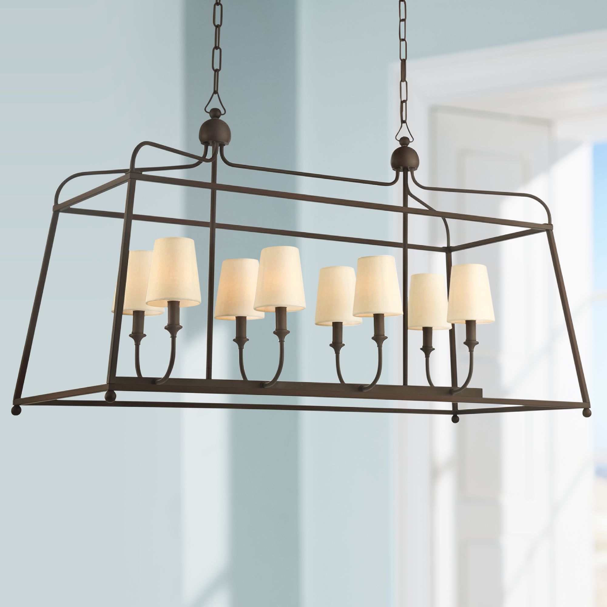 Crystorama Sylvan 42"W Bronze Kitchen Island Light Pendant