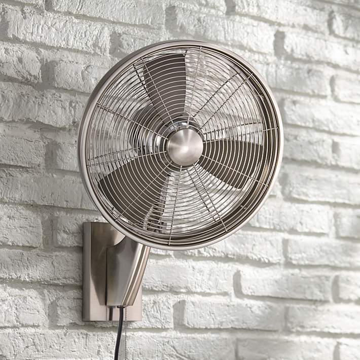 15 Minka Aire Anywhere Brushed Nickel, Outdoor Wall Fan