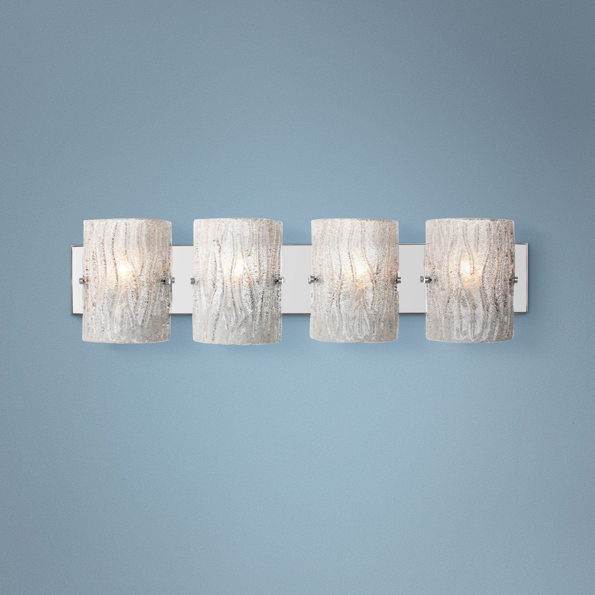 Varaluz Brilliance 31 1/4" Wide Chrome 4-Light Bath Light