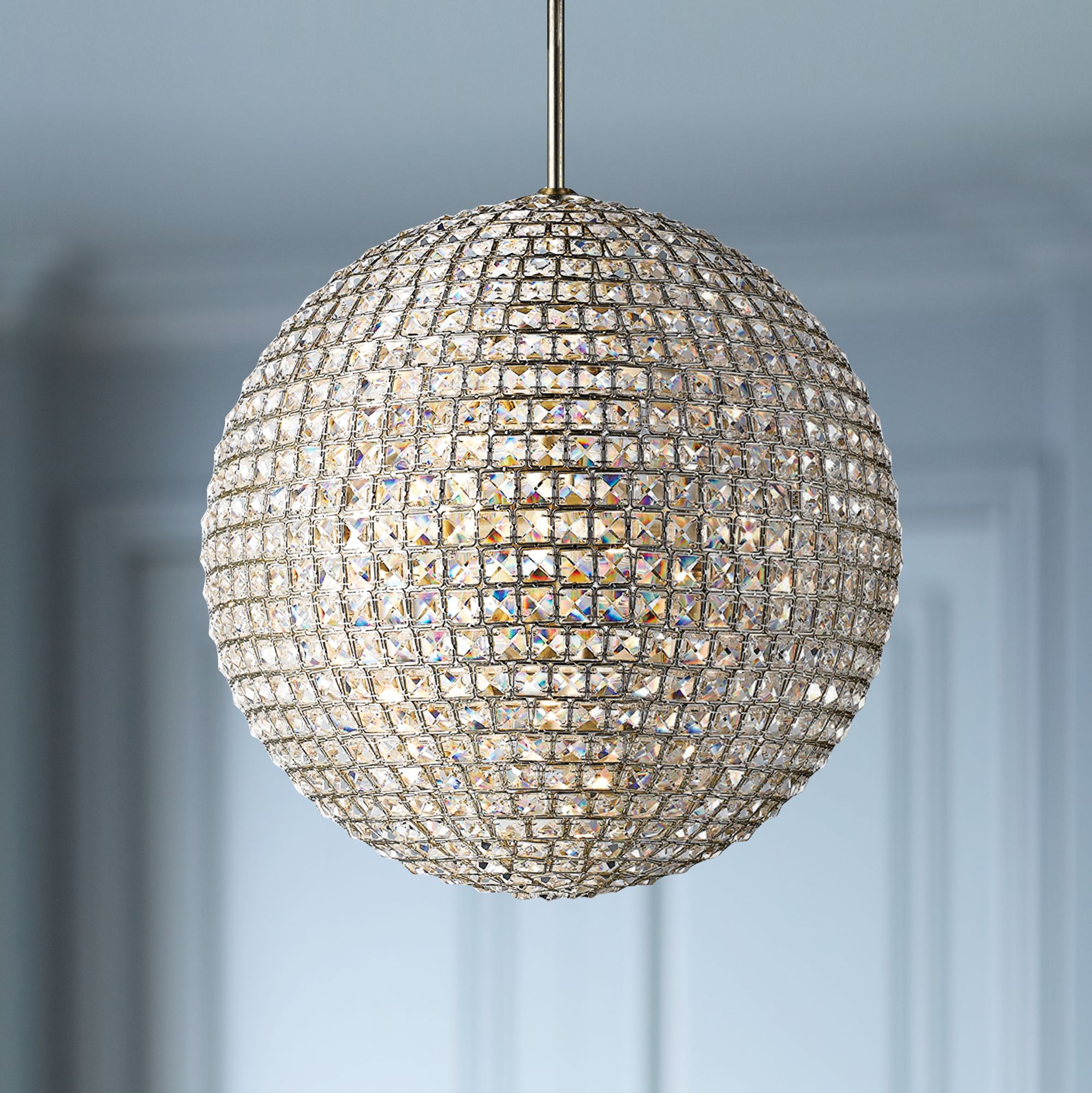 Crystorama Genesis 20"W Distressed Twilight Pendant Light