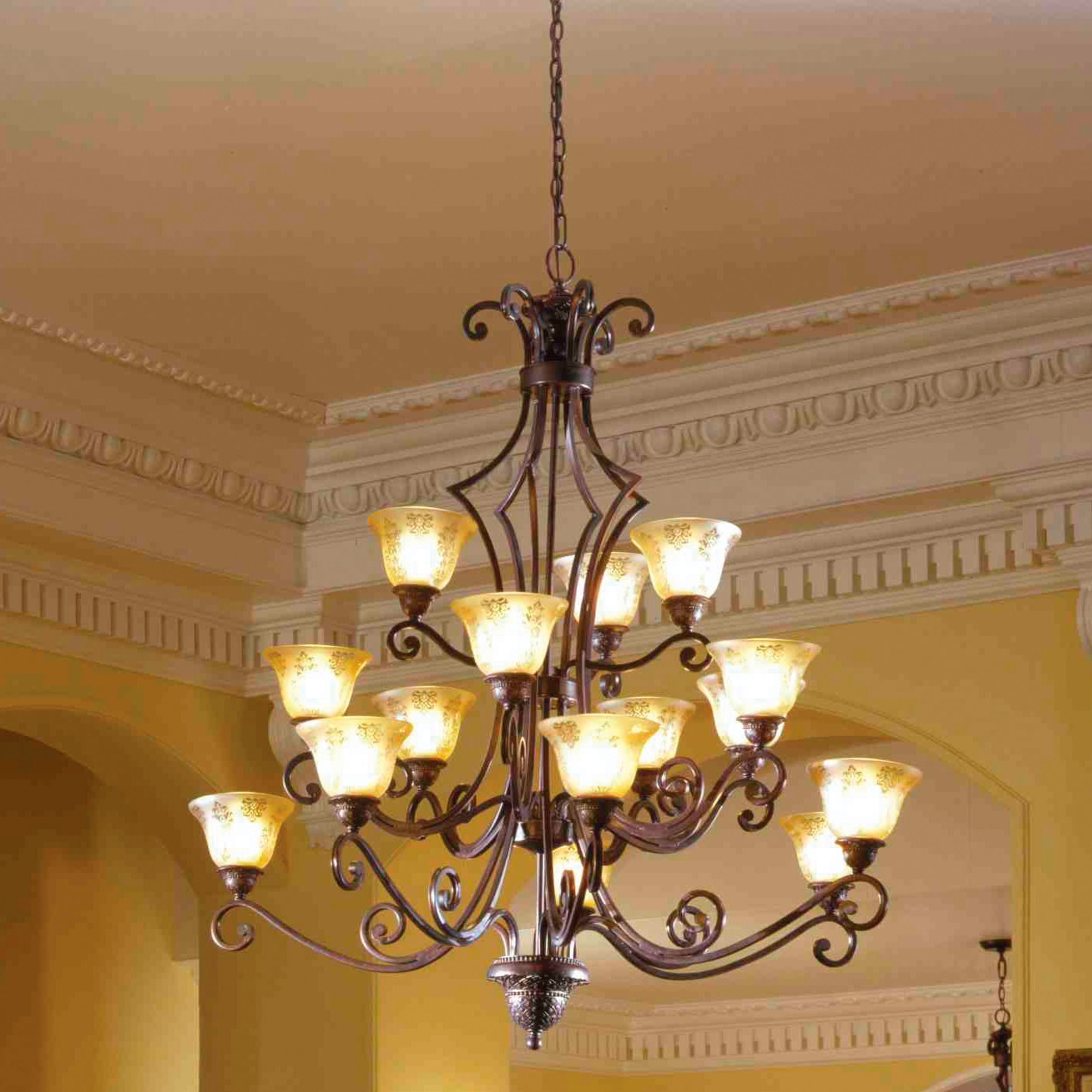 Symphony Collection 51" High 15 Light Large Chandelier