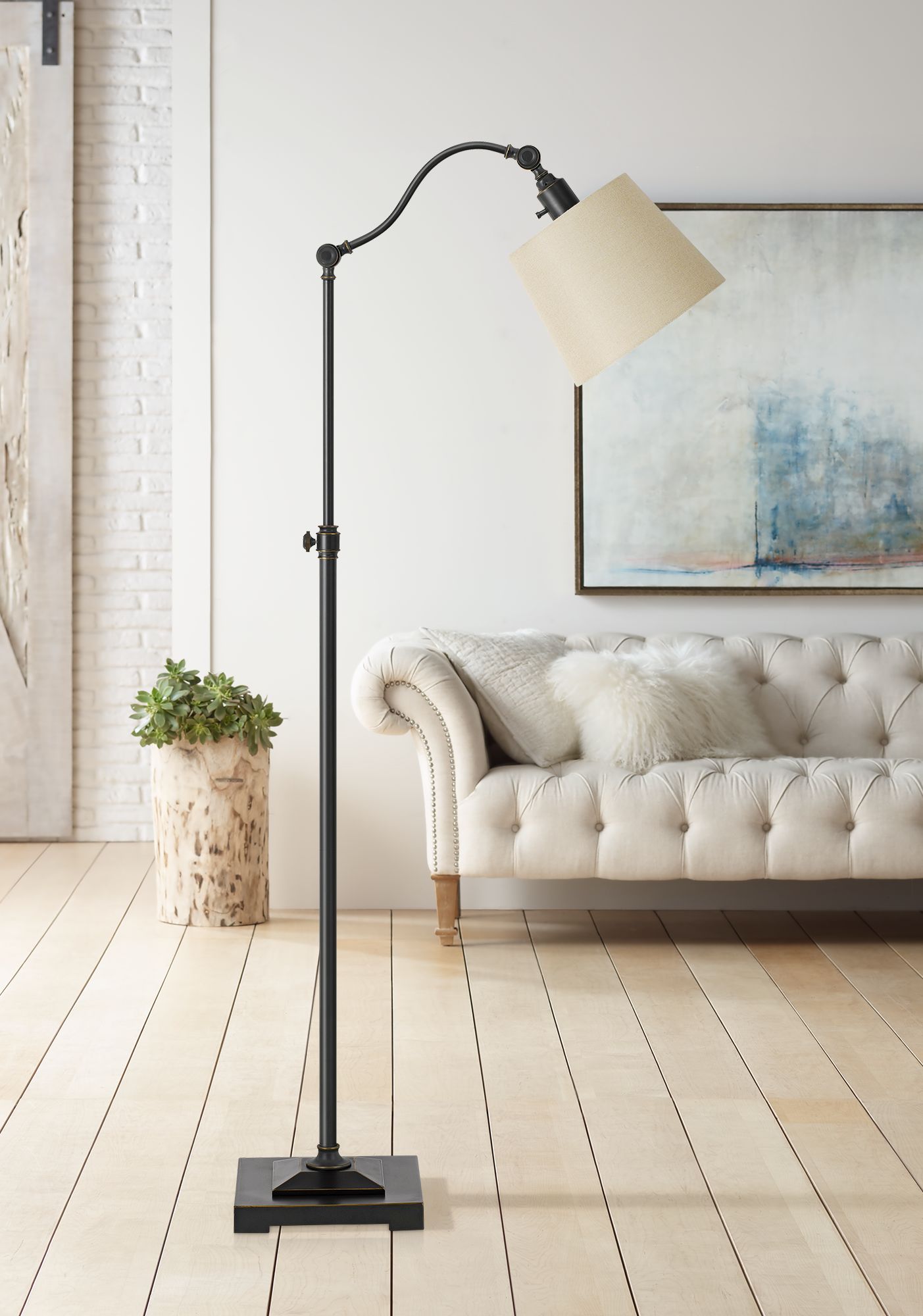 Pampano Oil Rubbed Bronze Adjustable Downbridge Floor Lamp