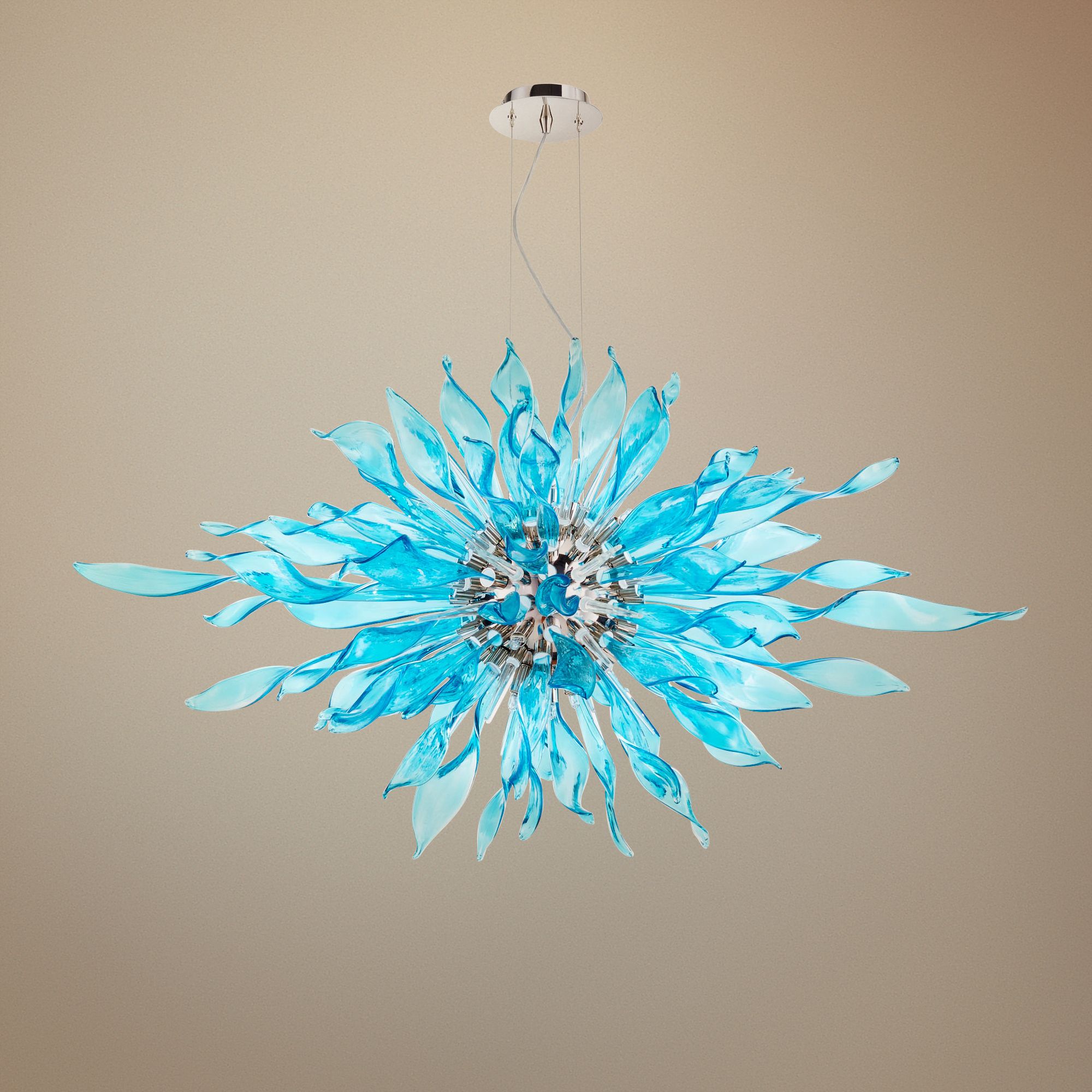 Cyan Design Jarvis 48" Wide Polished Nickel Pendant Light