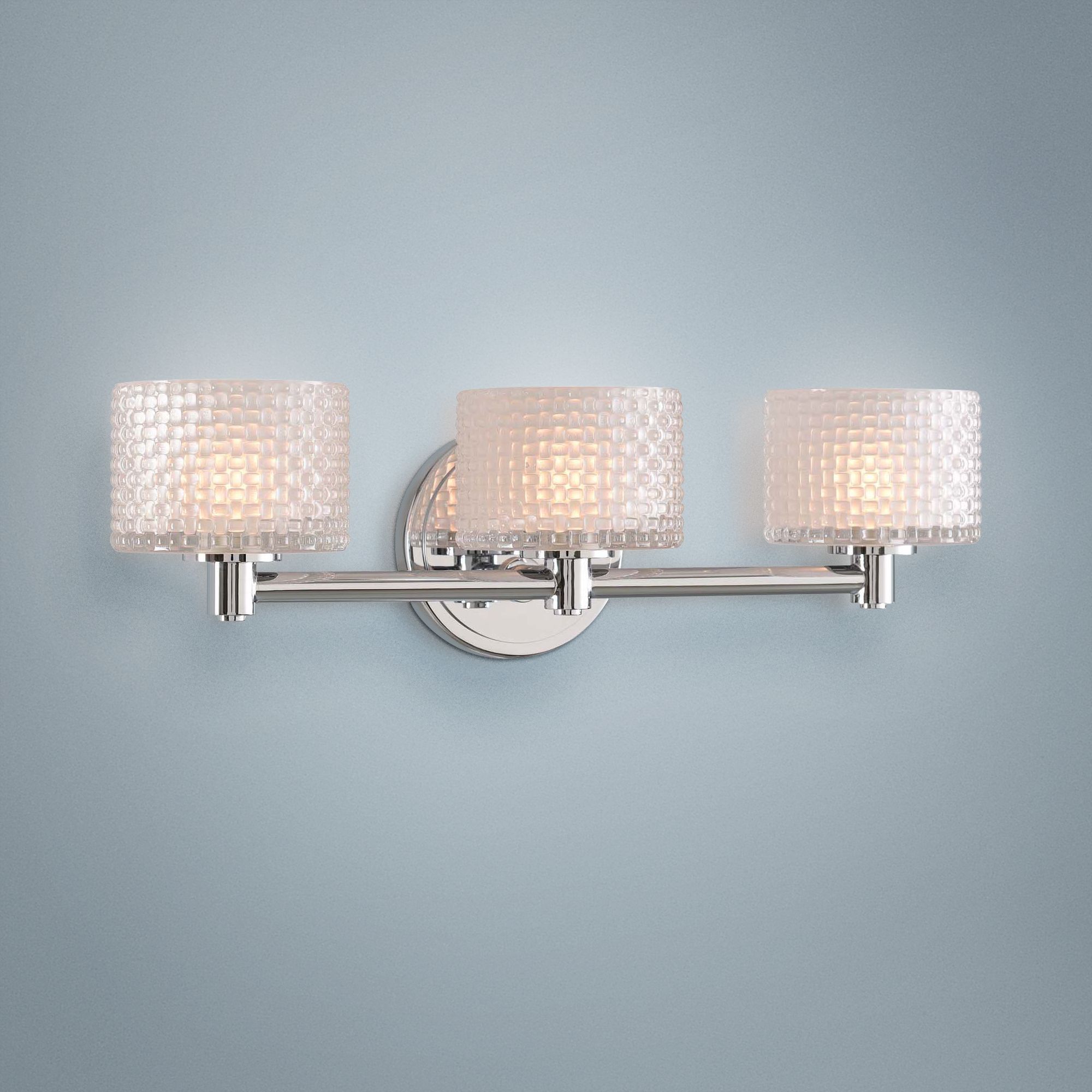 Willow 19" Wide Chrome 3-LED Bath Light