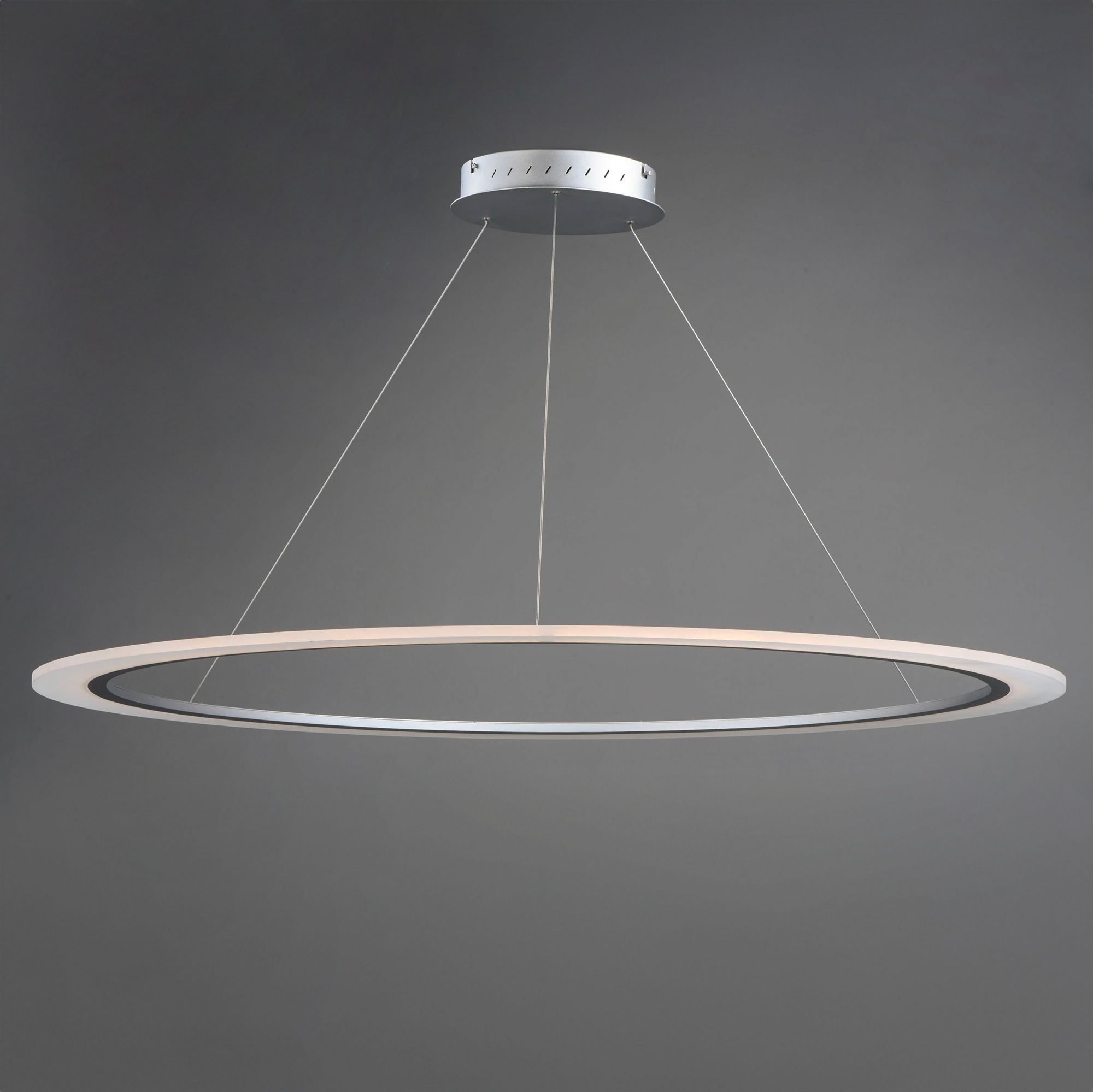 ET2 Saturn II 51 1/4" Wide Matte Silver LED Pendant Light