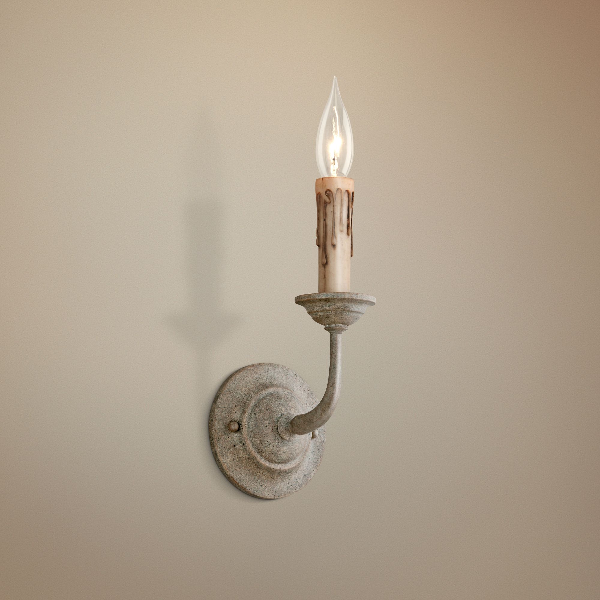 Cyrano 14" High Earthen Bronze Wall Sconce