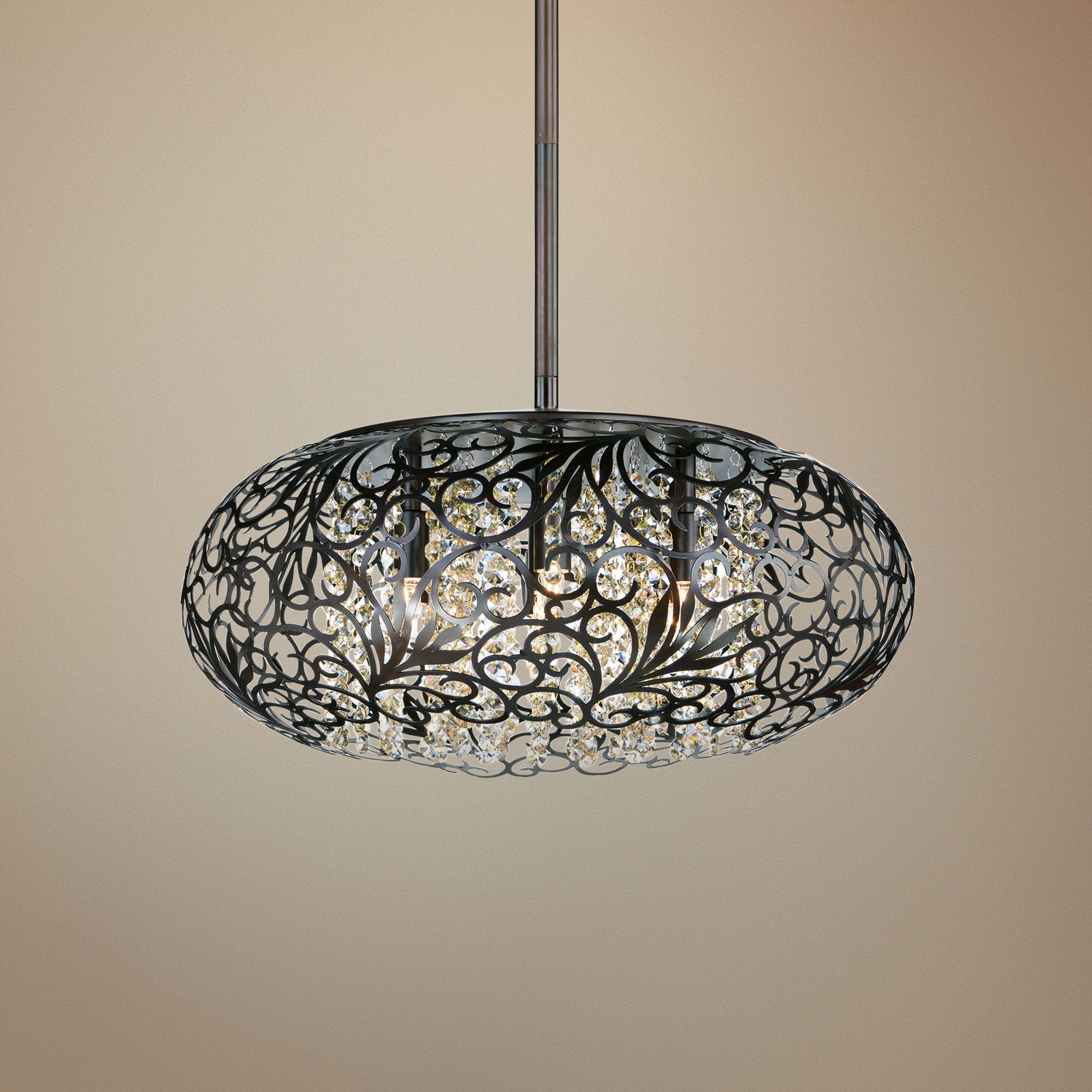 Maxim Arabesque 24" Wide Oil Rubbed Bronze 9-Light Pendant