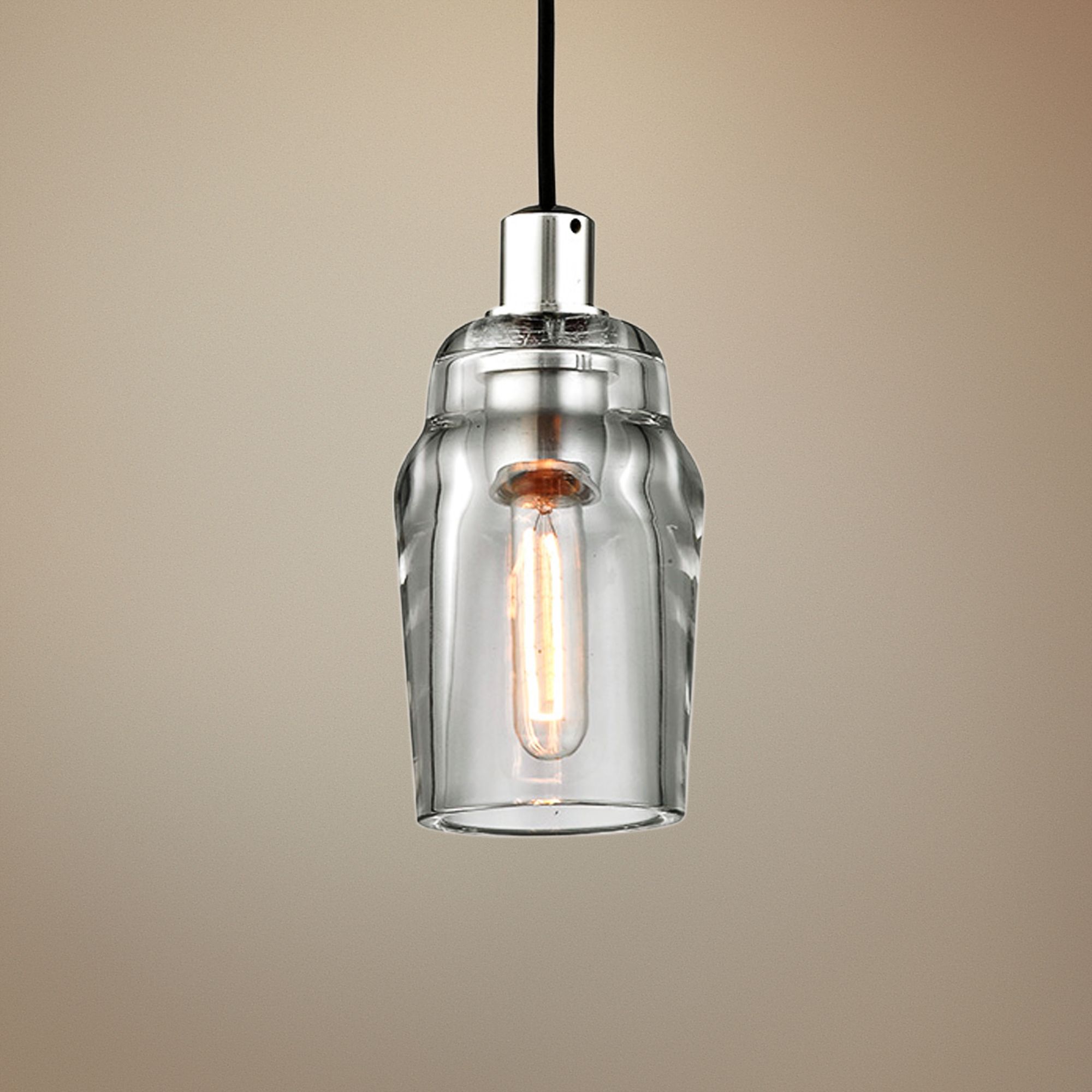 Citizen 4 3/4"W Graphite and Polished Nickel Mini Pendant