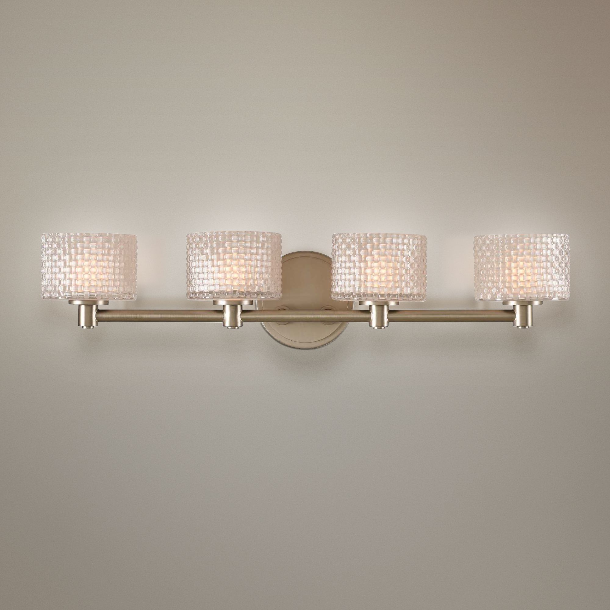 Willow 26" Wide Satin Nickel 4-LED Bath Light