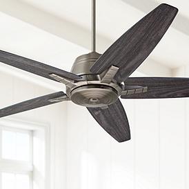 Pewter Contemporary Ceiling Fan Without Light Kit Ceiling