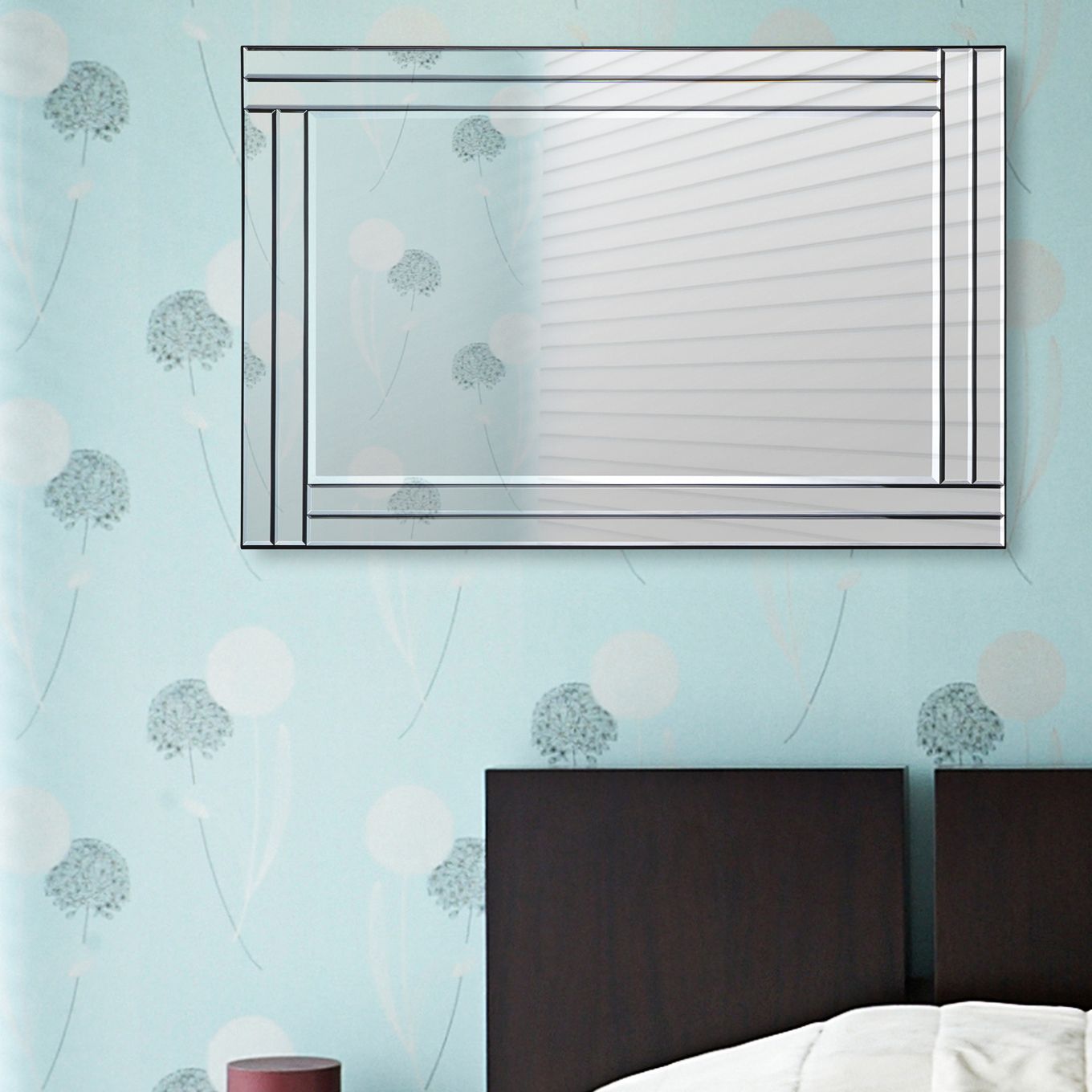 Baton Rouge Glass 24" x 35" Rectangular Wall Mirror