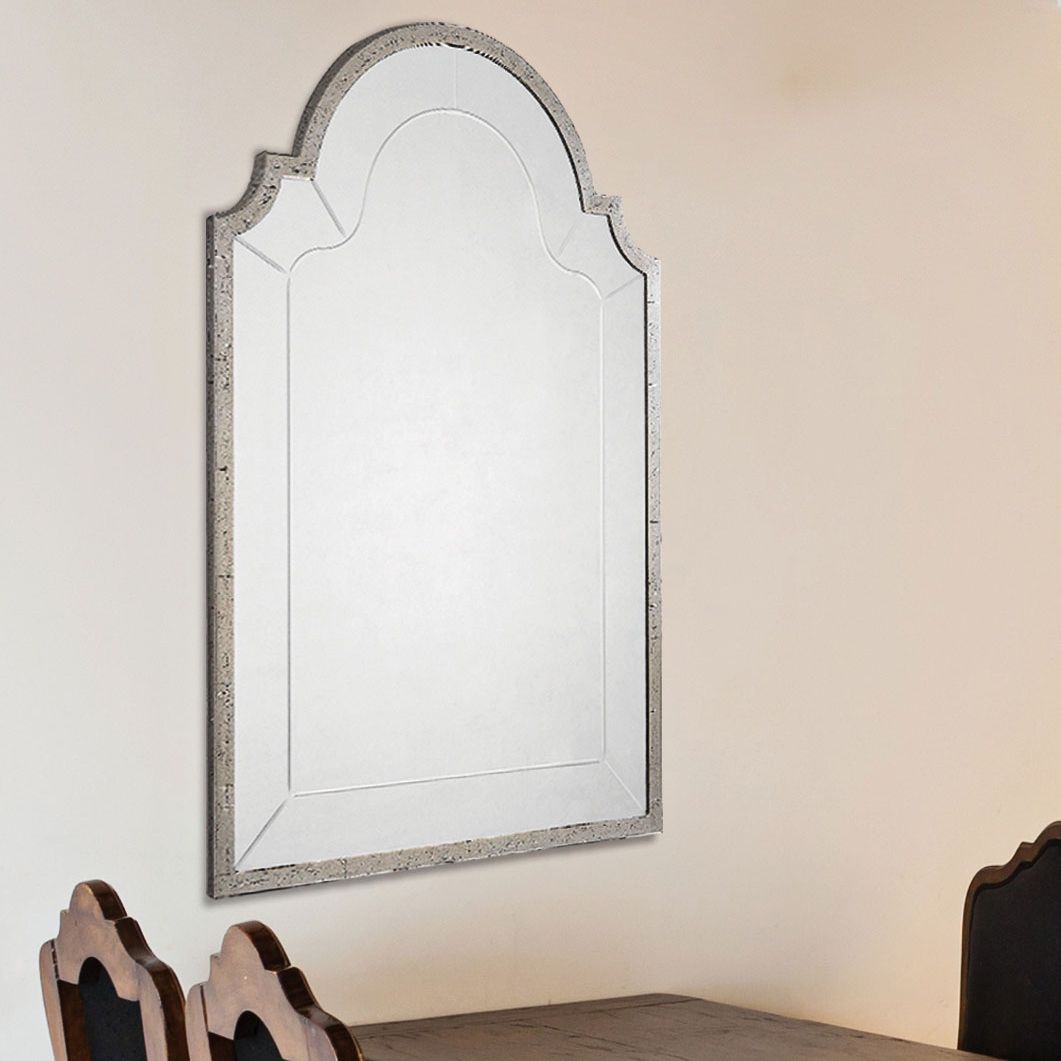 Atley Silver Leaf 28 1/4" x 41 Wall Mirror