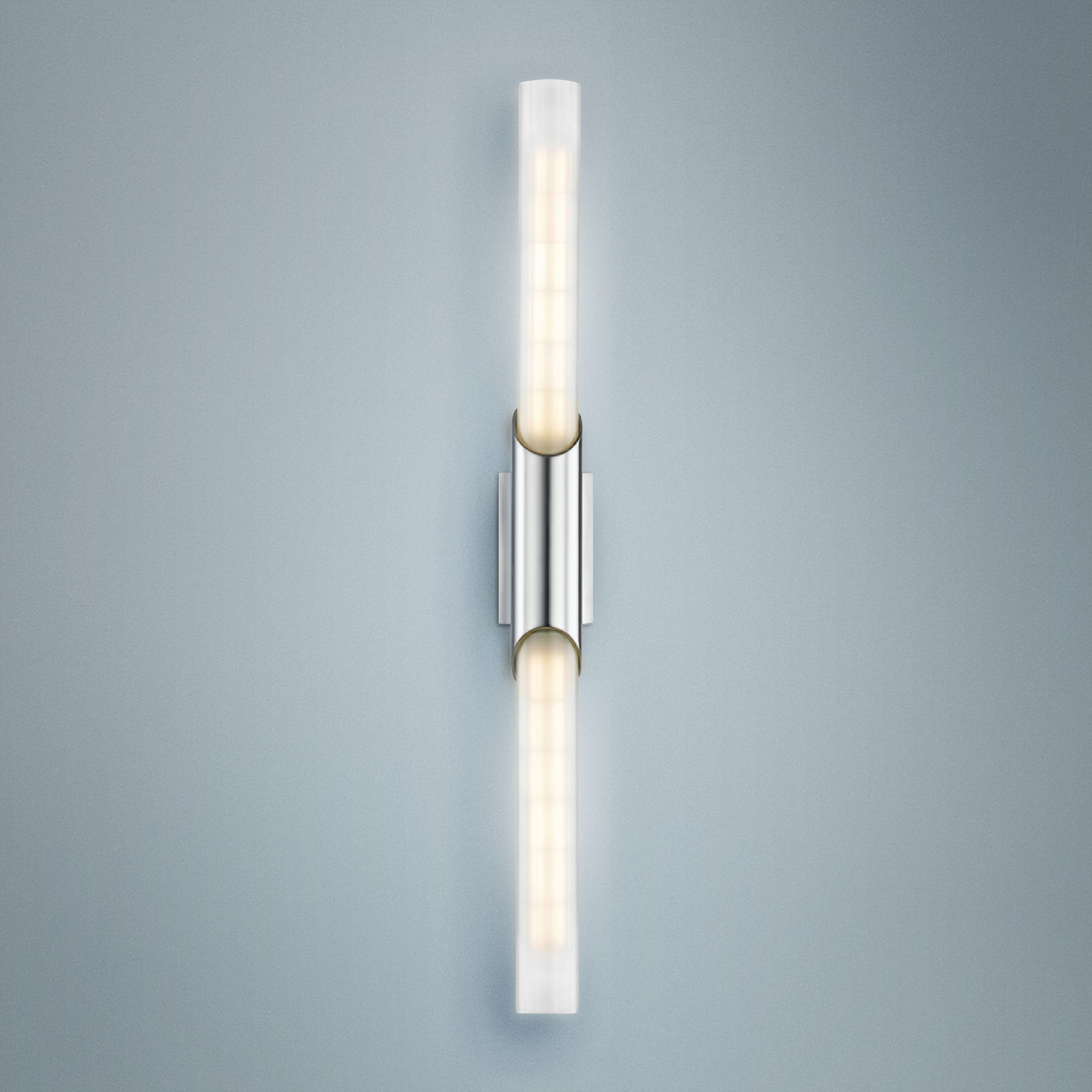 Hudson Valley Pylon 26" High Polished Nickel 2-LED Wall Sconce