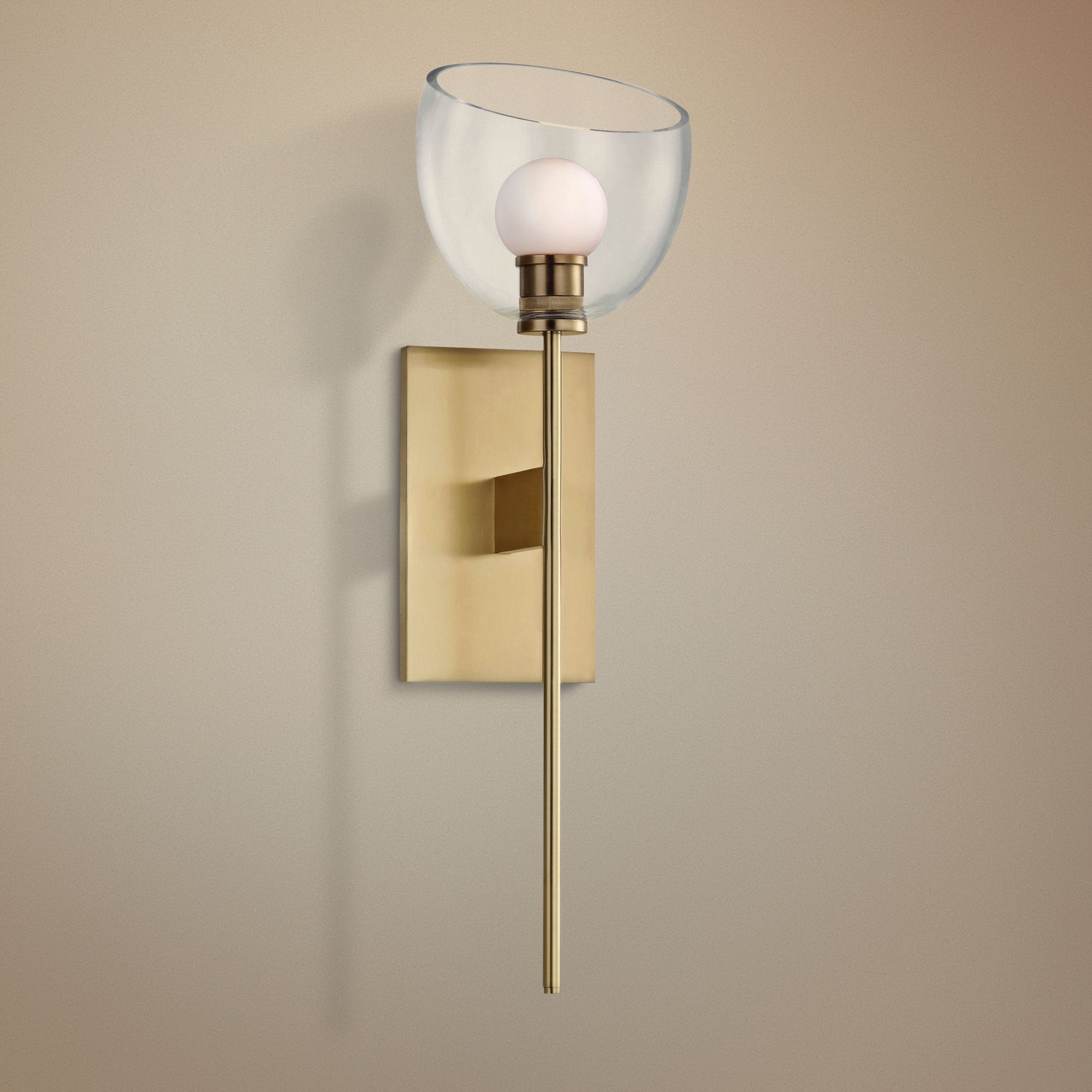Hudson Valley Davis 19 1/2" High Aged Brass LED Wall Sconce
