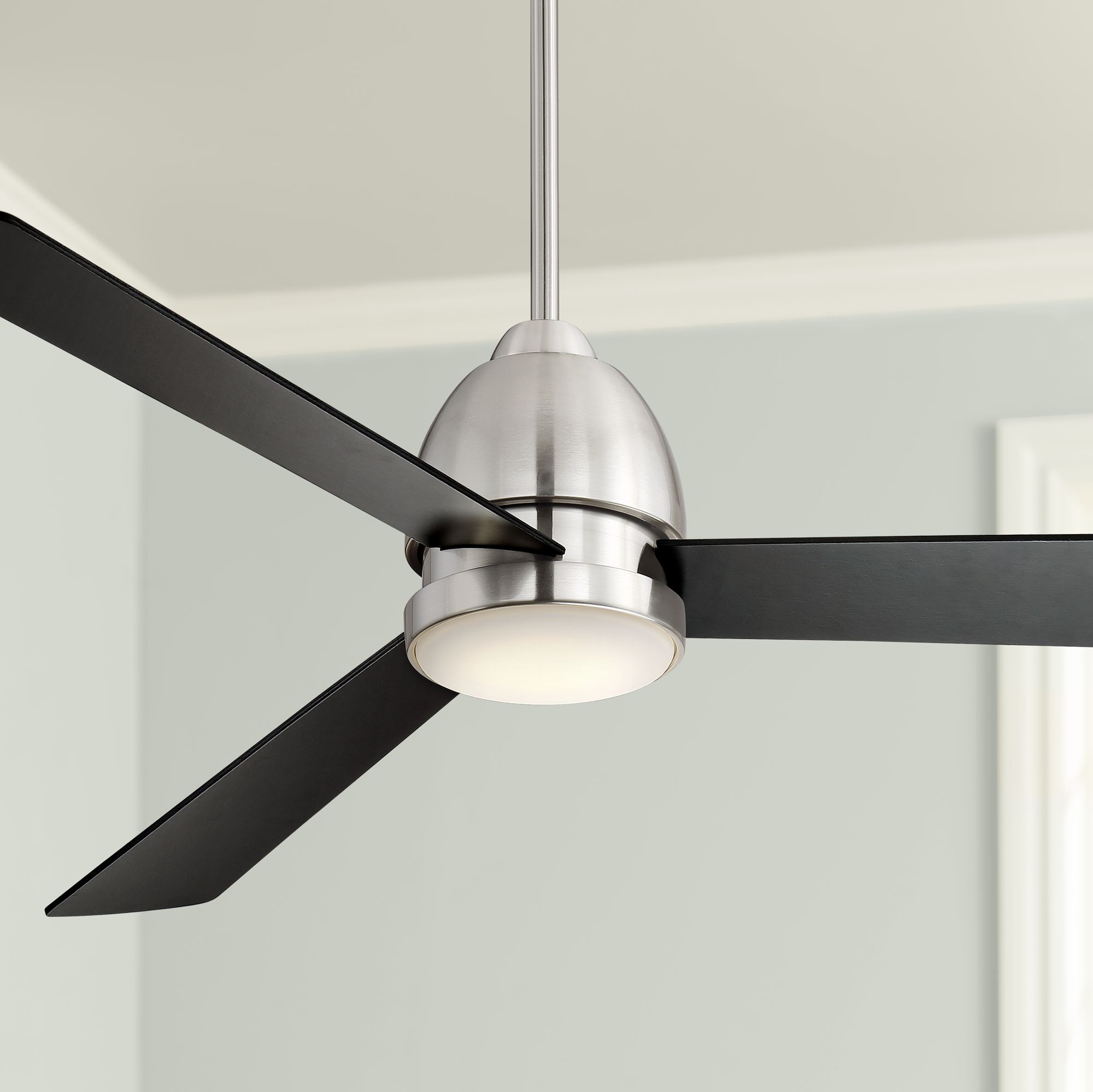 56" Solana Breeze Brushed Nickel LED Ceiling Fan