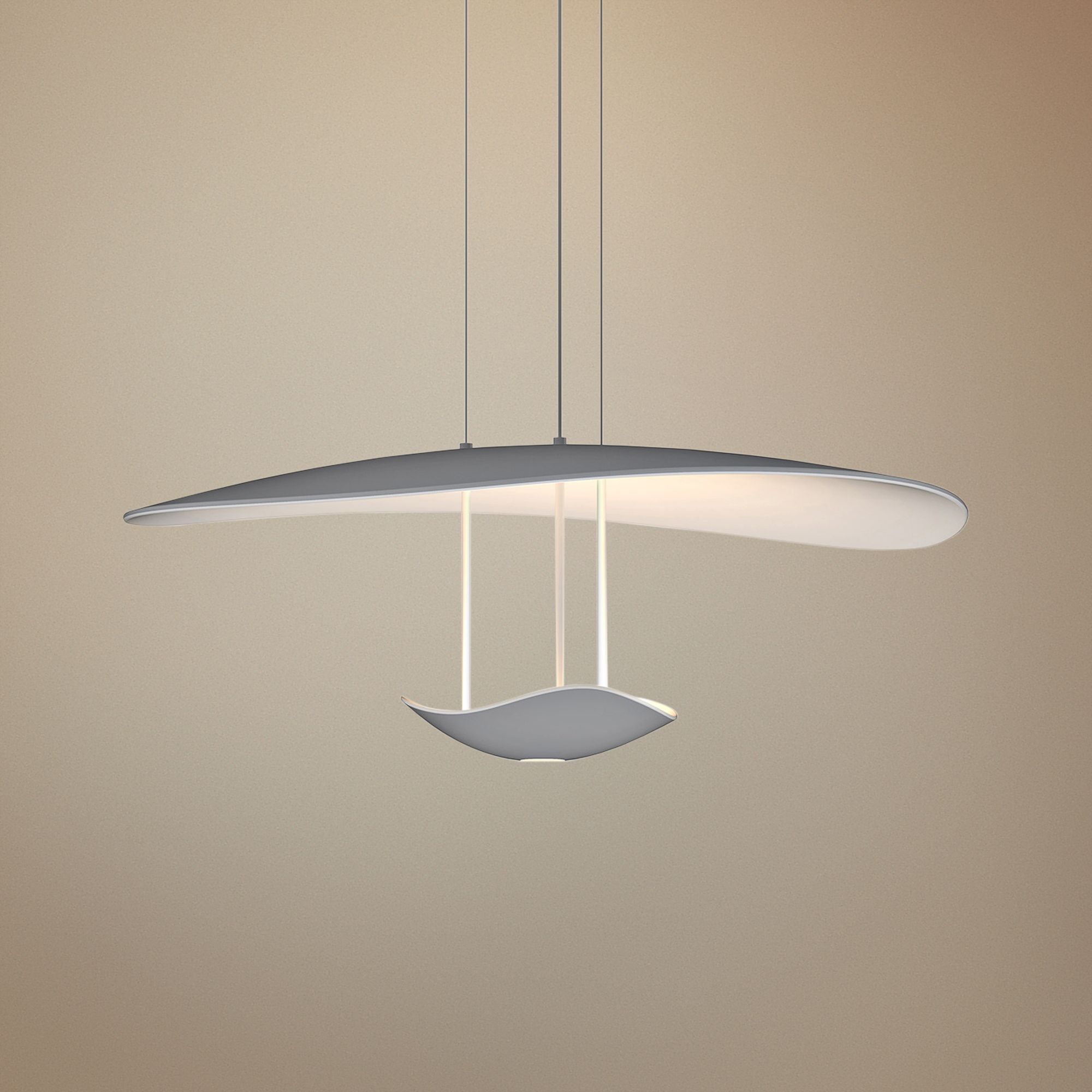 Infinity Reflections 27 3/4"W Dove Gray LED Pendant Light