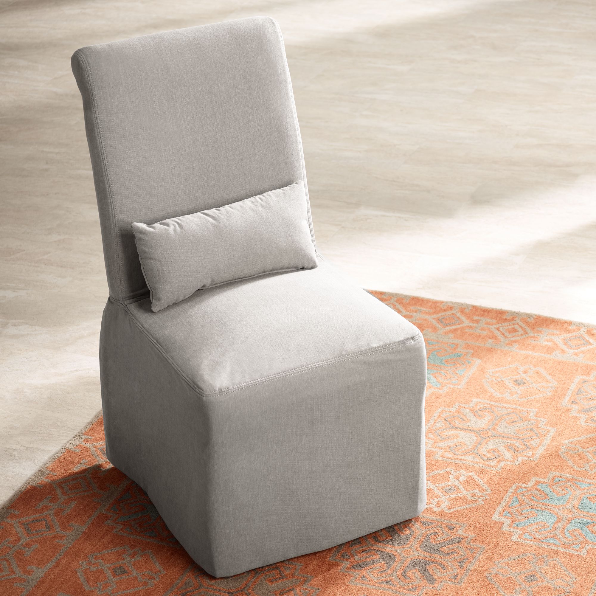 armless dining chair slipcover