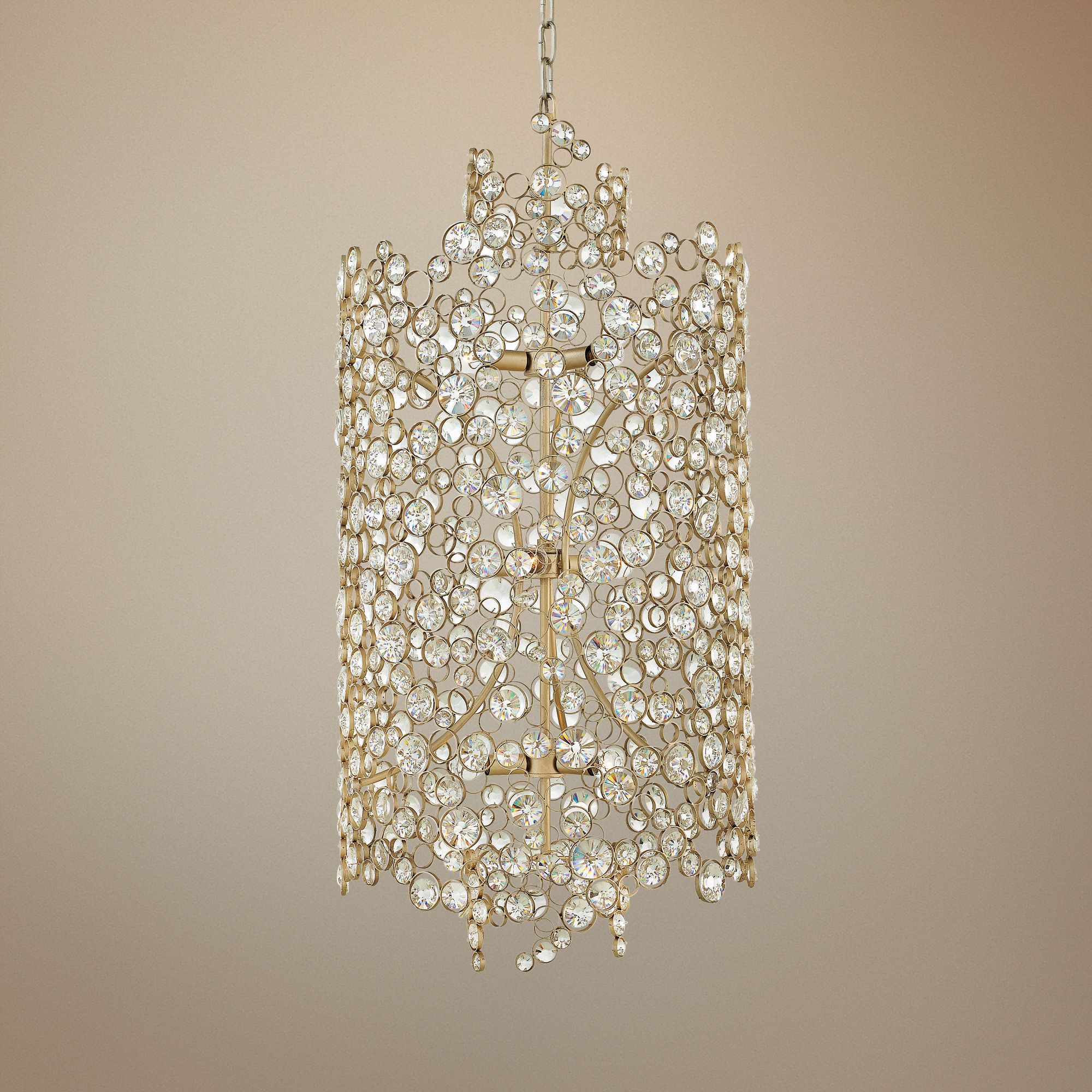 Hinkley Anya 20" Wide Silver Leaf Pendant Light