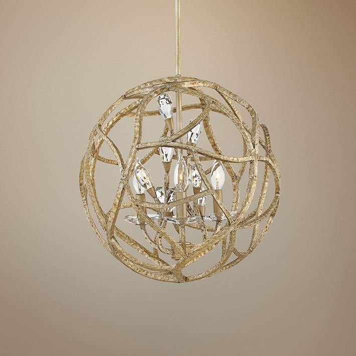 Hinkley Eve 18 Wide Champagne Gold 3 Light Chandelier 24x42 Lamps Plus