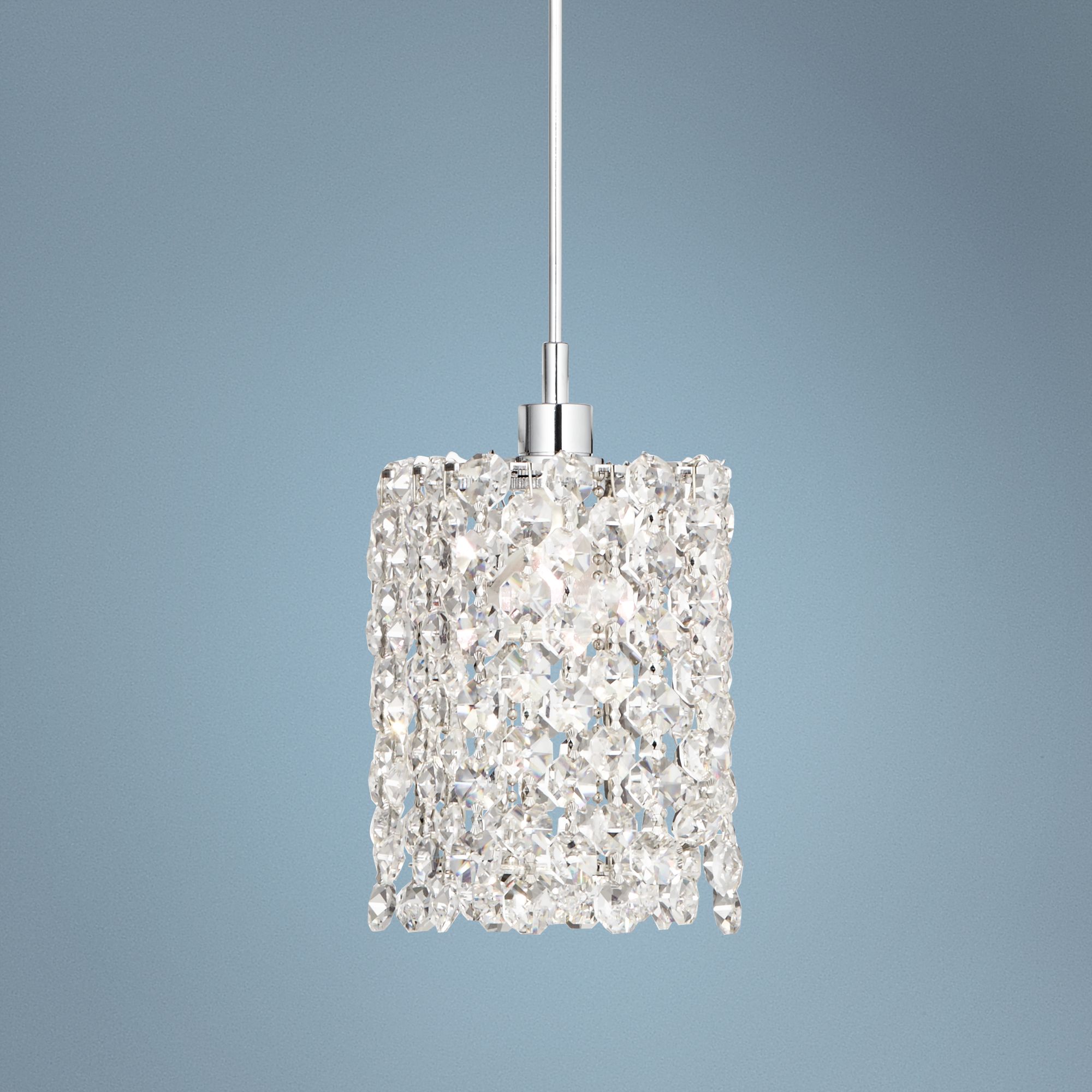 Schonbek Geometrix Refrax 4" Wide Crystal Mini Pendant