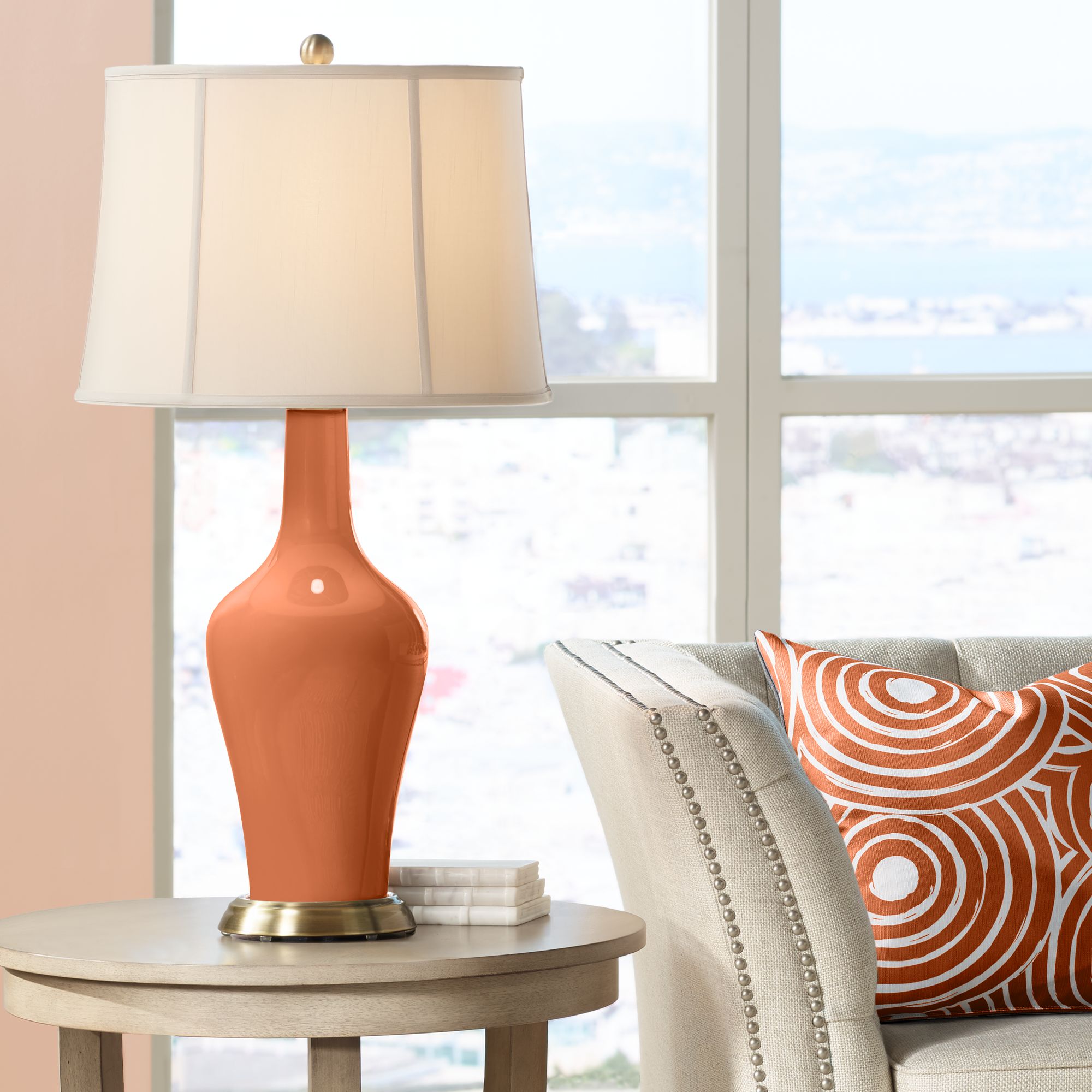 Robust Orange Anya Table Lamp – Stylish Modern Accent Lighting