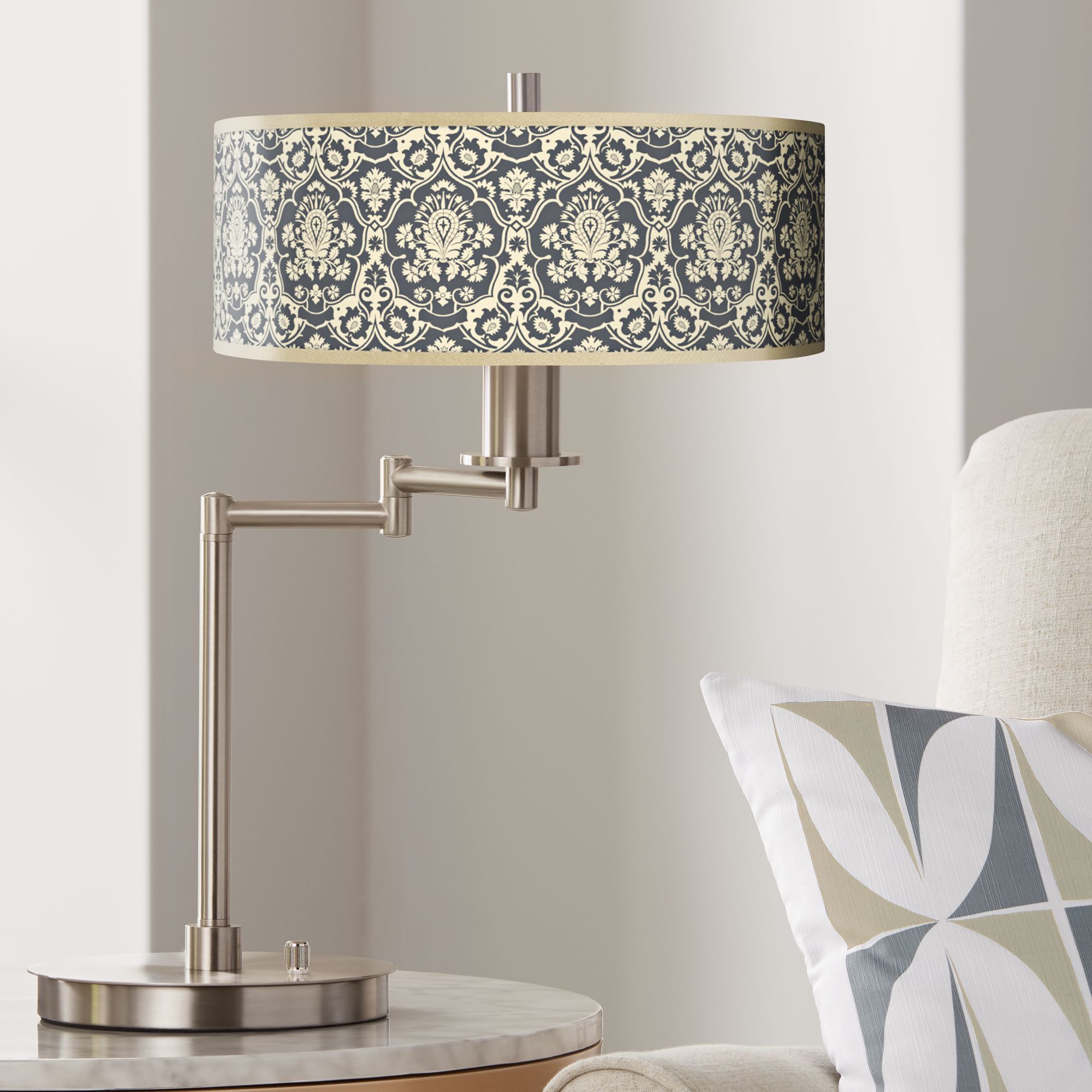 Seedling by thomaspaul Damask LED Swing Arm Desk Lamp