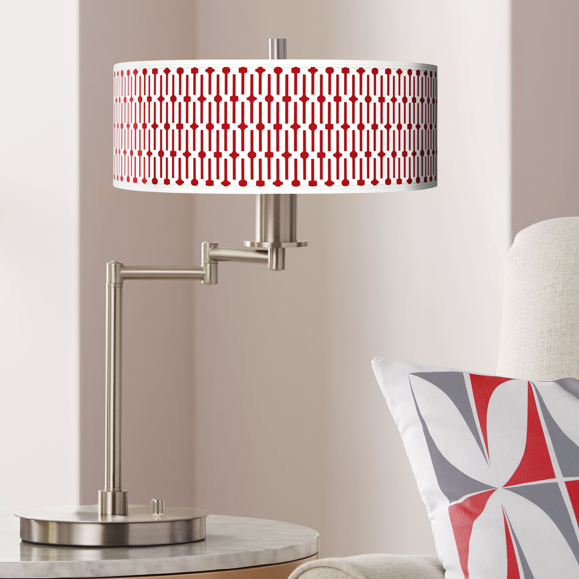 Amaze Giclee CFL Swing Arm Desk Lamp