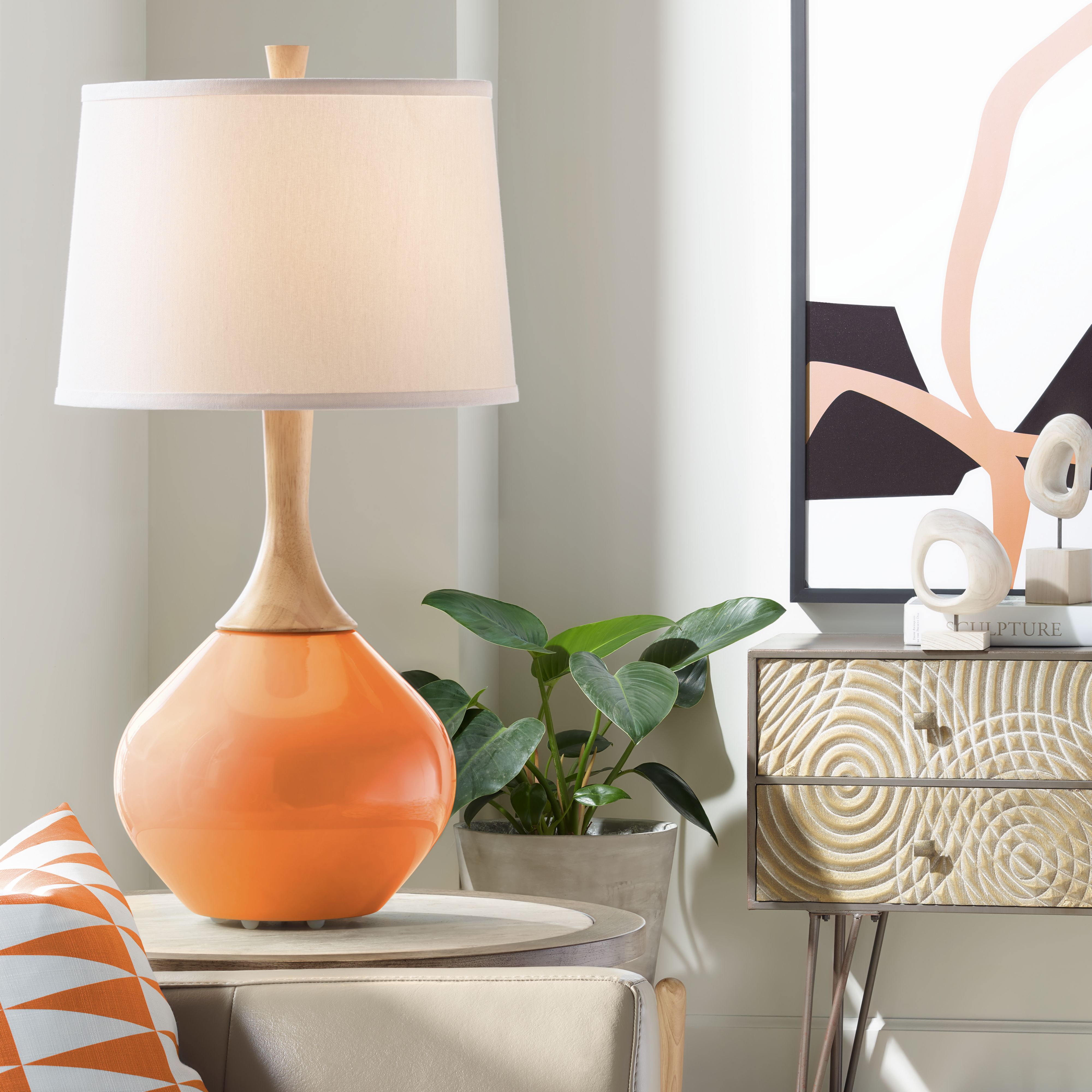 Celosia Orange Wexler Table Lamp