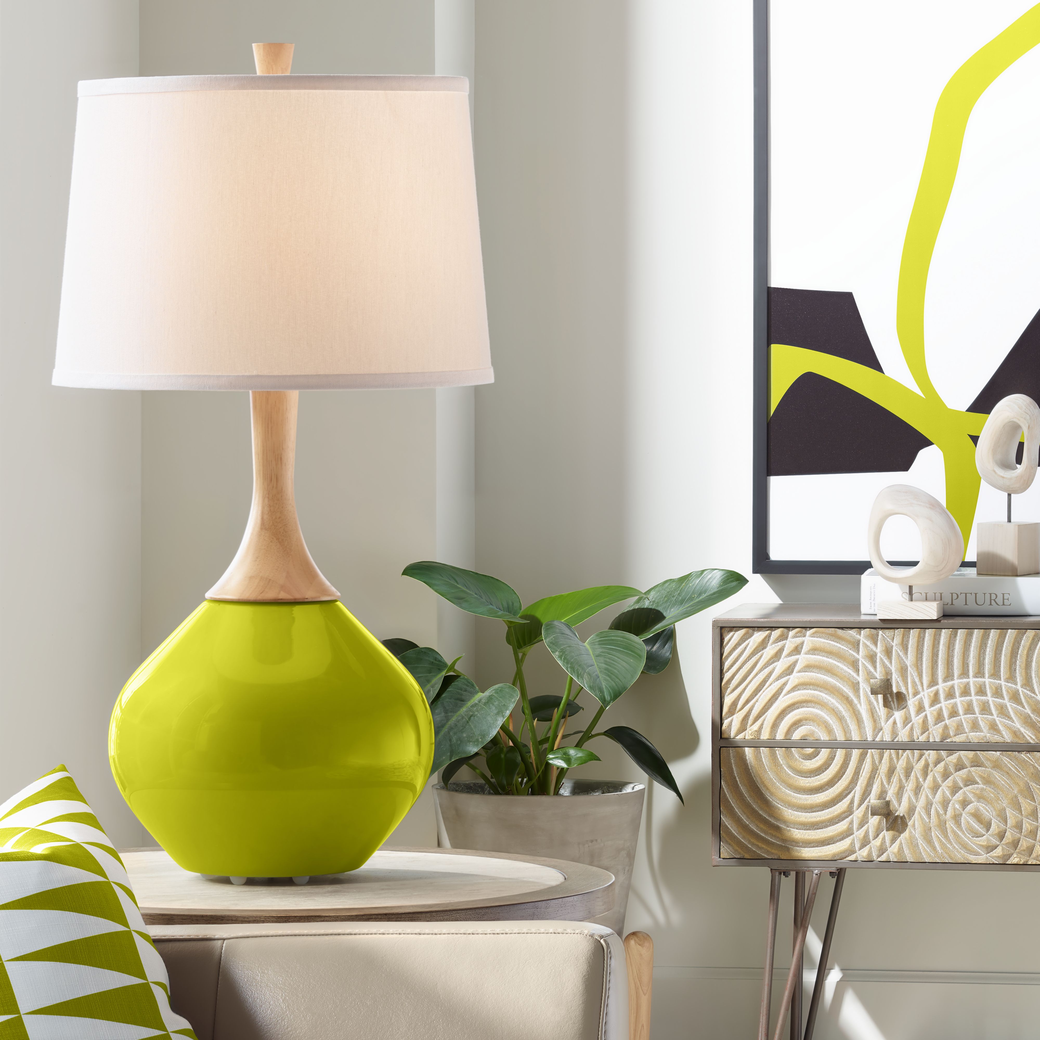 Olive Green Wexler Table Lamp – Stylish Modern Home Lighting