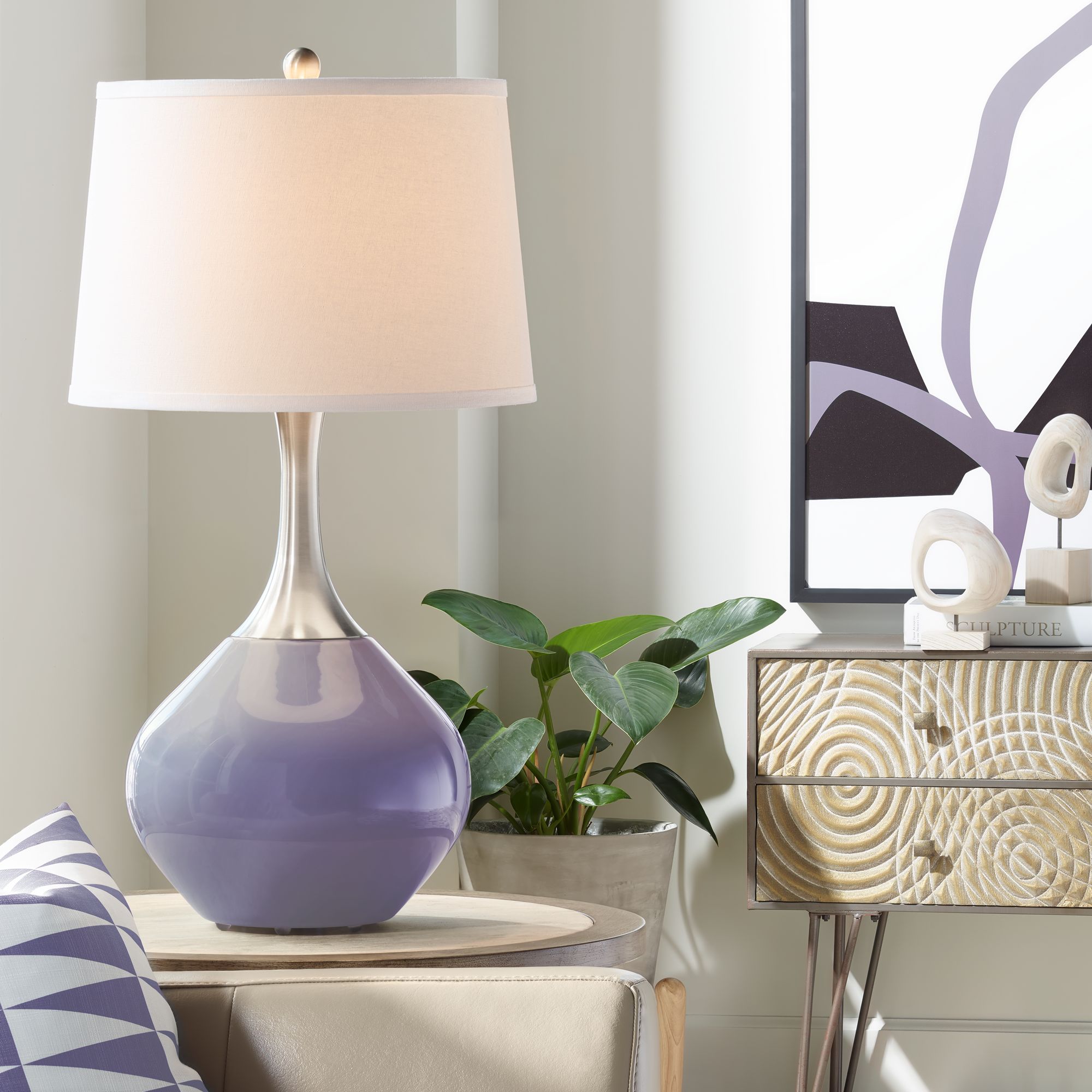 lilac table lamps