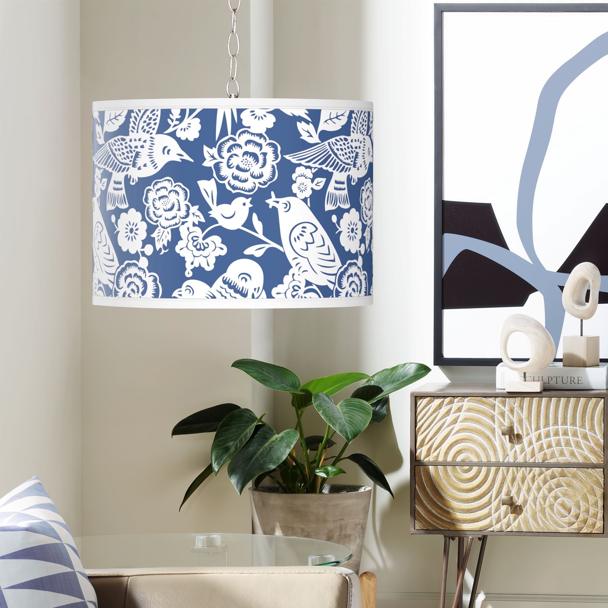 Seedling by thomaspaul Aviary Swag Plug-In Chandelier