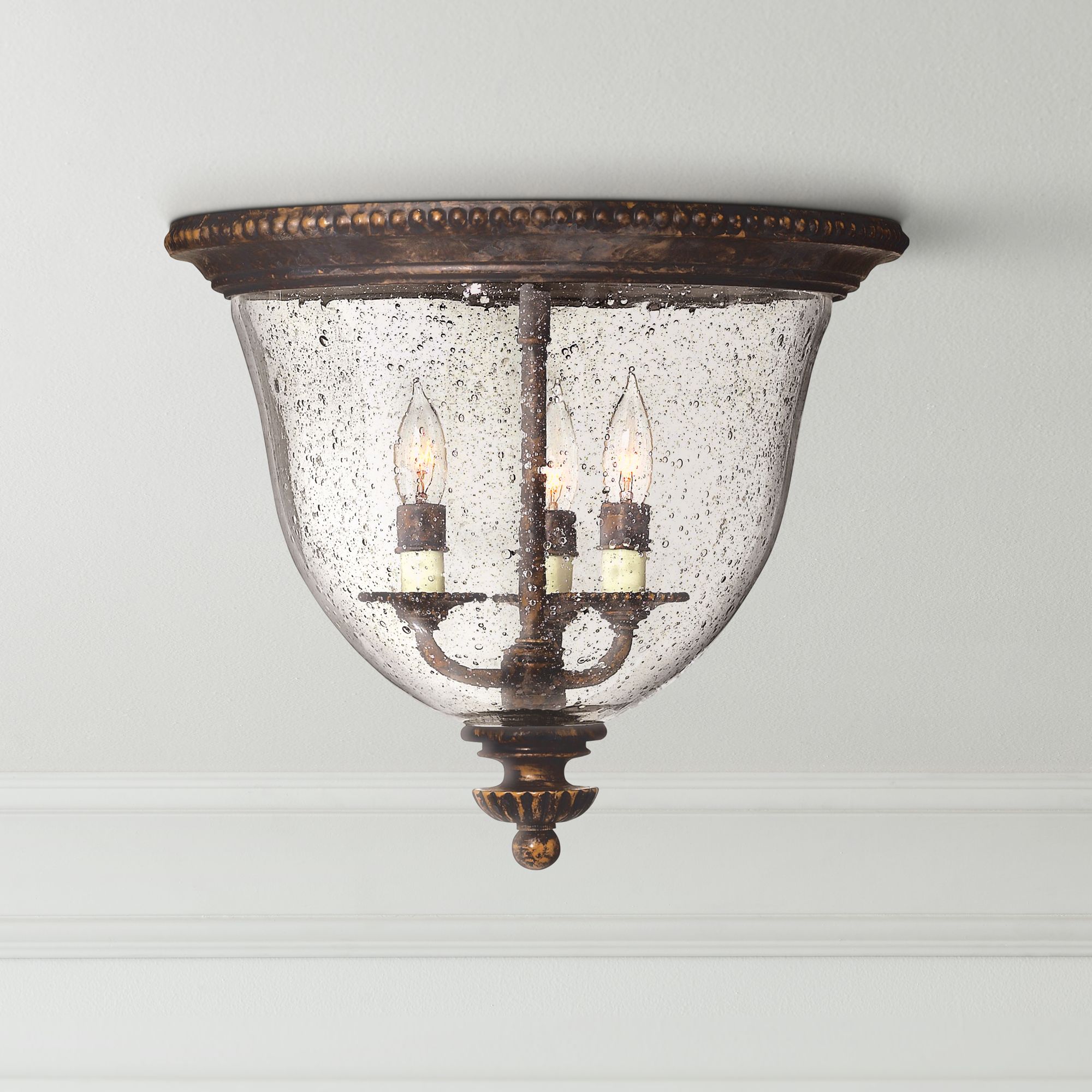 Hinkley Rockford Bronze 14 1/2" Wide Ceiling Light