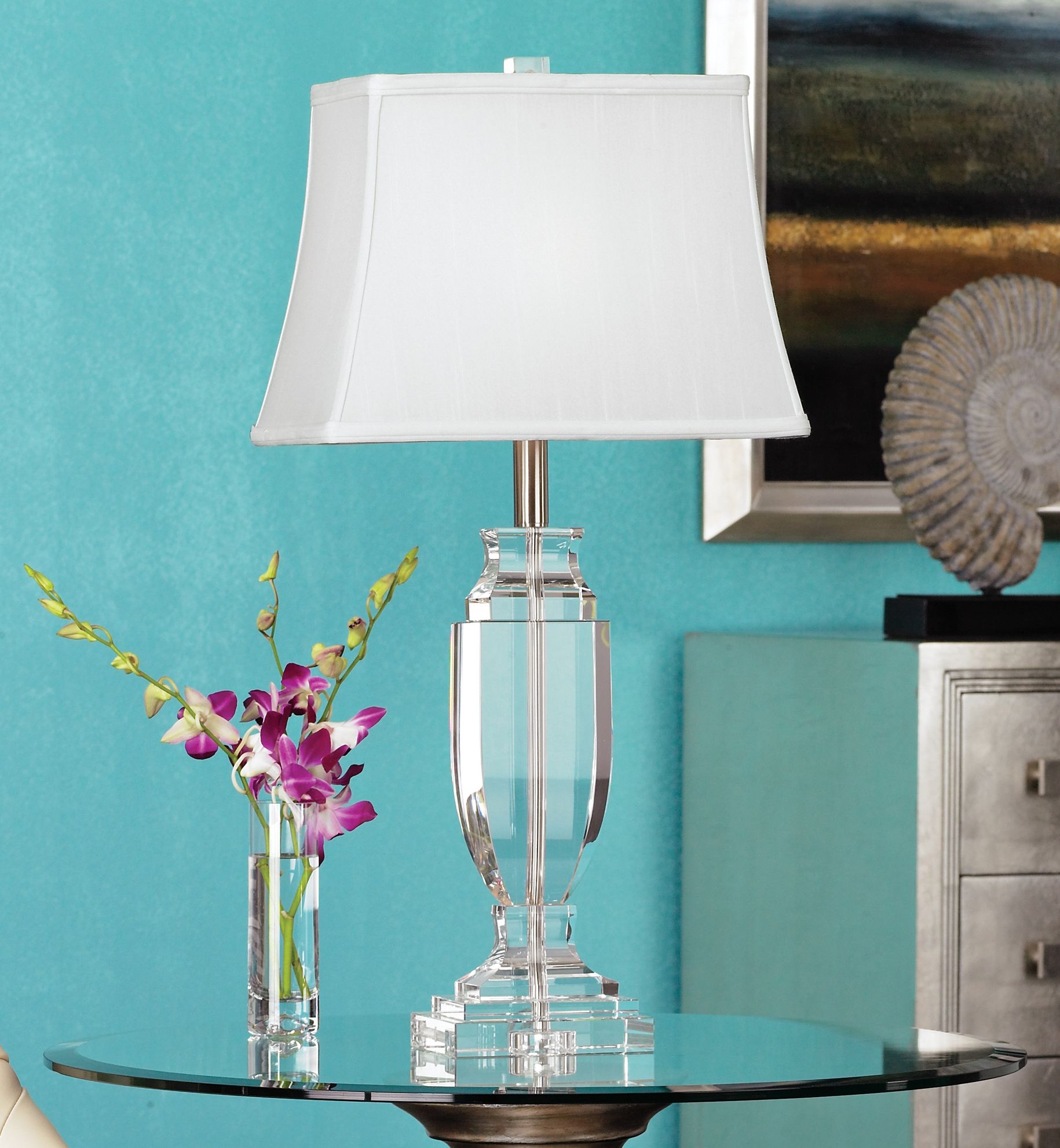 Vienna Full Spectrum Crystal Urn Table Lamp