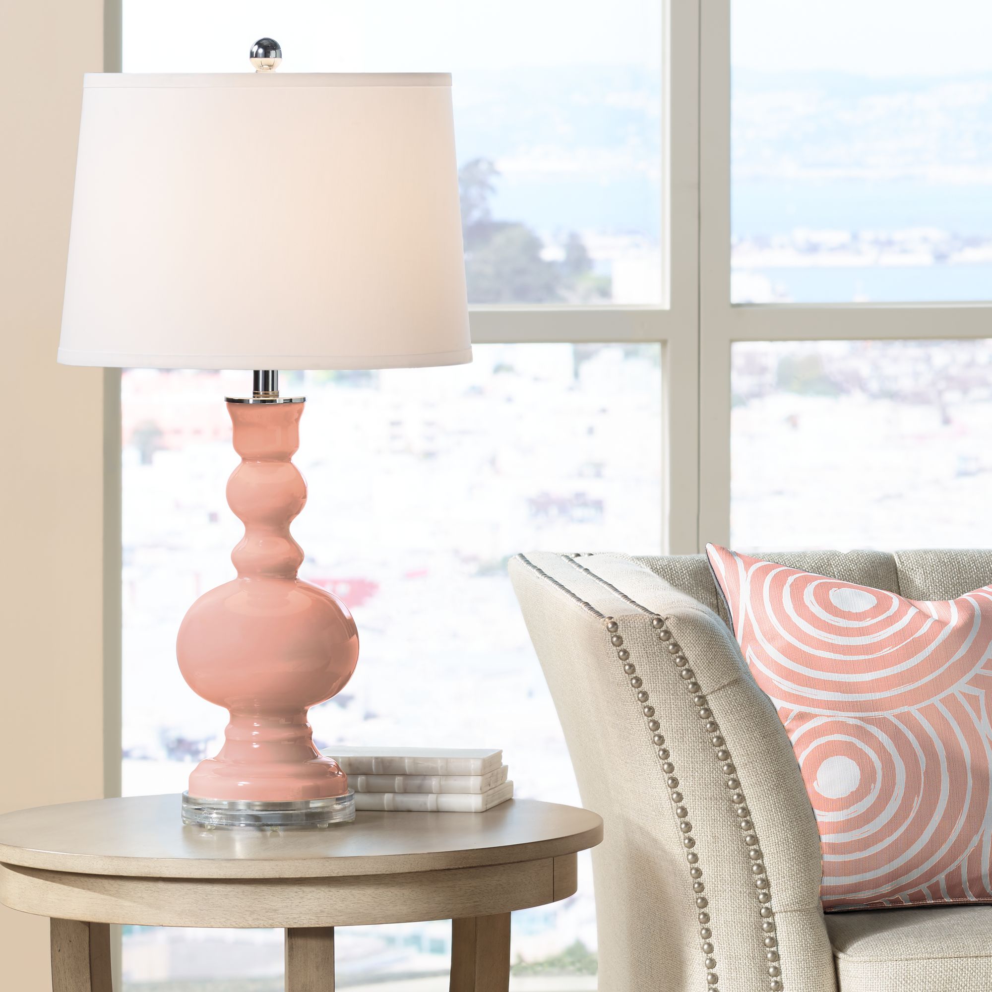 Mellow Coral Apothecary Table Lamp